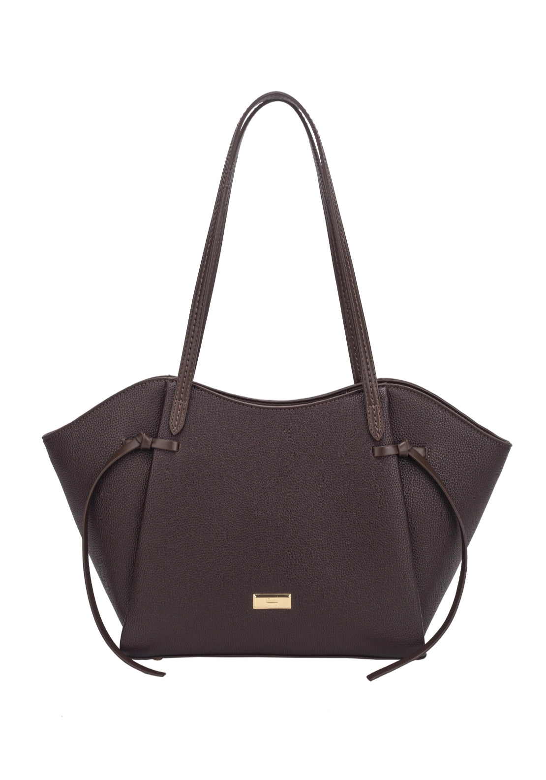 Peony East West Winged Shopper Bag - Brown