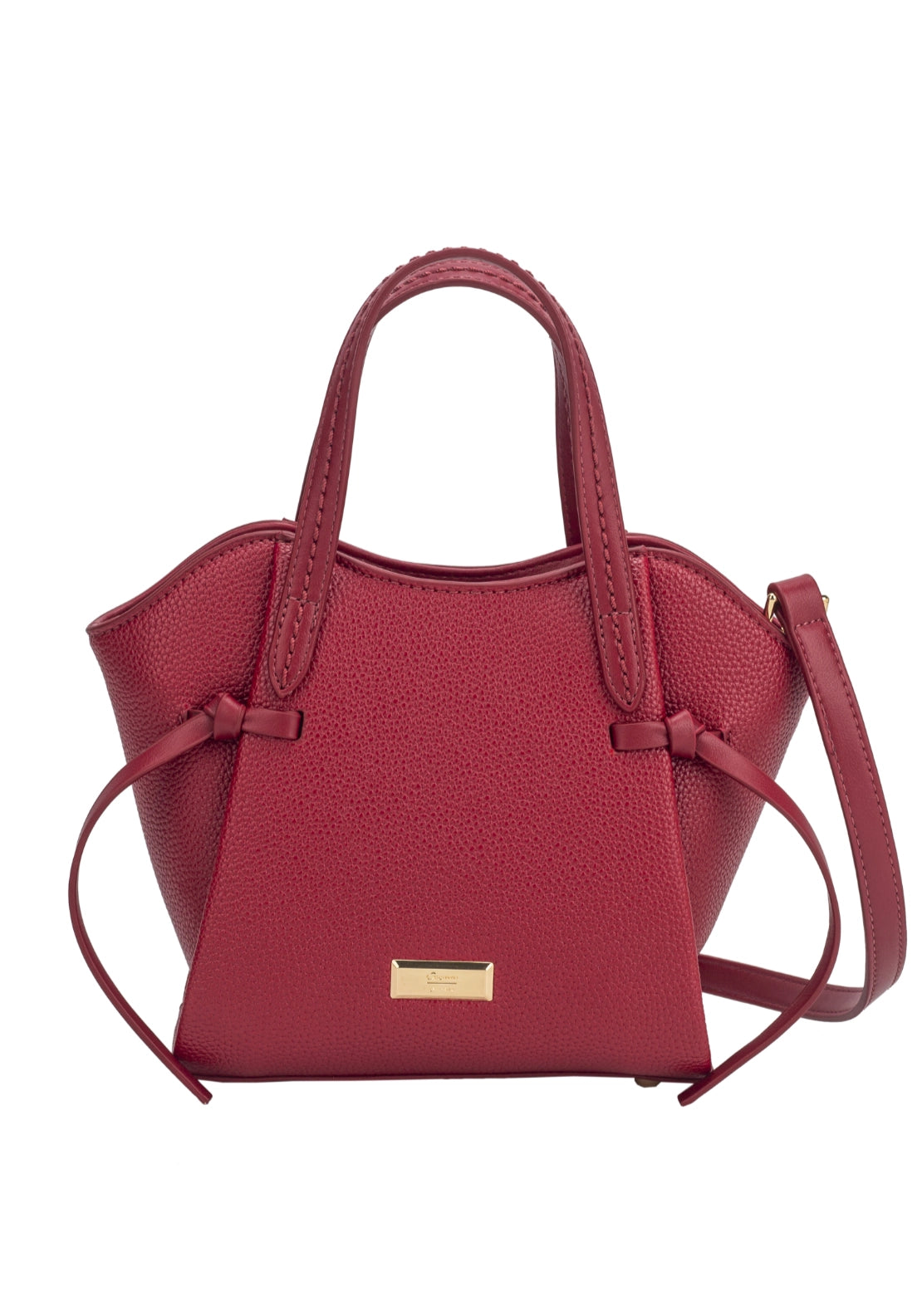 Peony East West Winged Crossbody Bag - Red