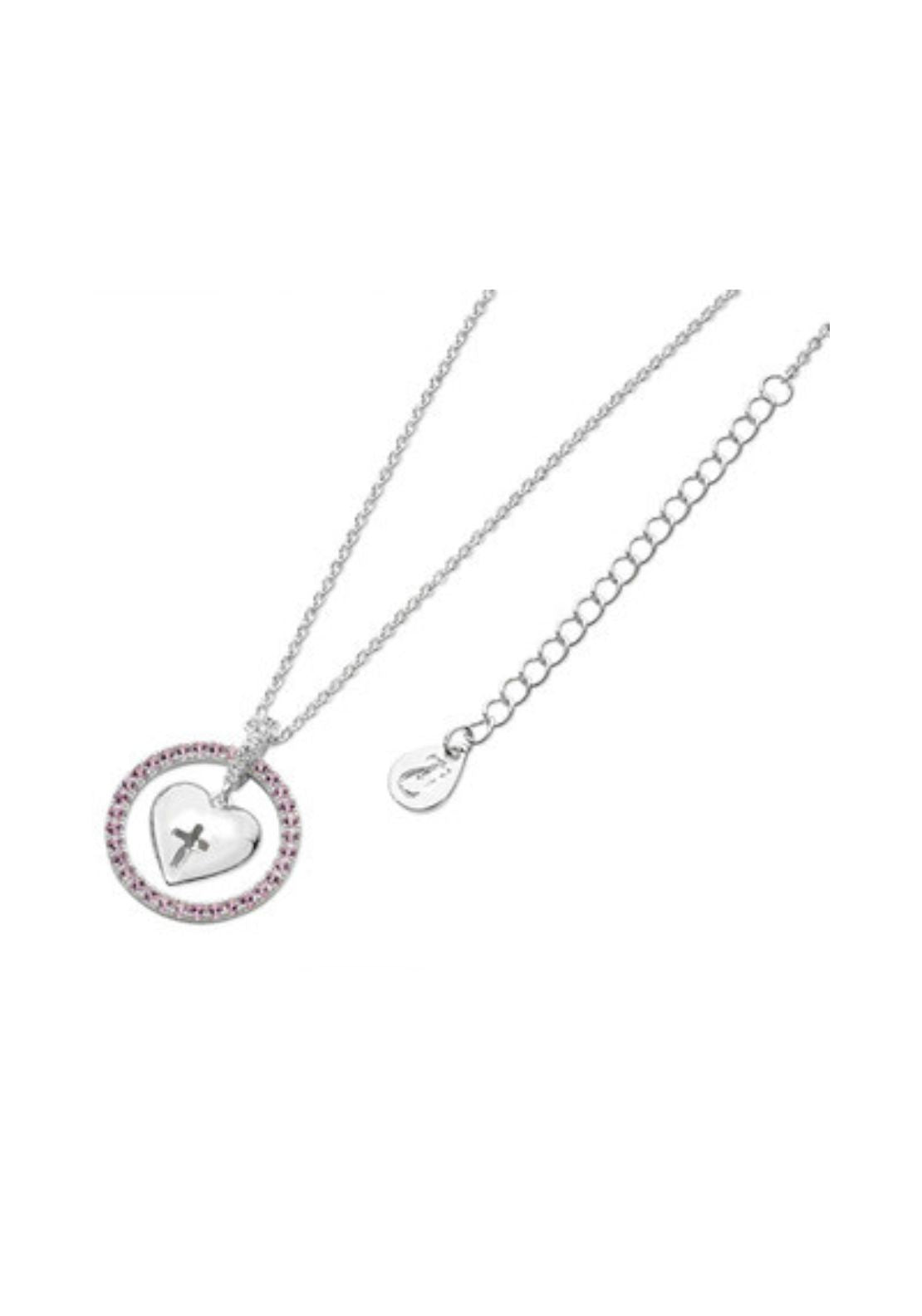 Tipperary Jewellery Heart In Pink Halo Necklace - Med 1 Shaws Department Stores