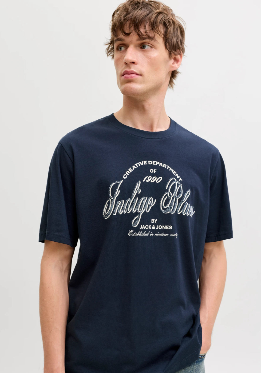 Jack & Jones Short Sleeve T-Shirt - Blue 2 Shaws Department Stores