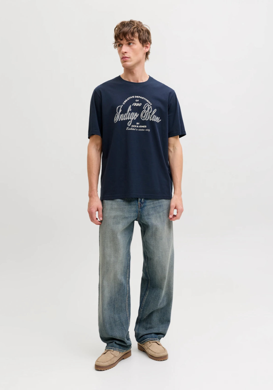 Jack & Jones Short Sleeve T-Shirt - Blue 4 Shaws Department Stores