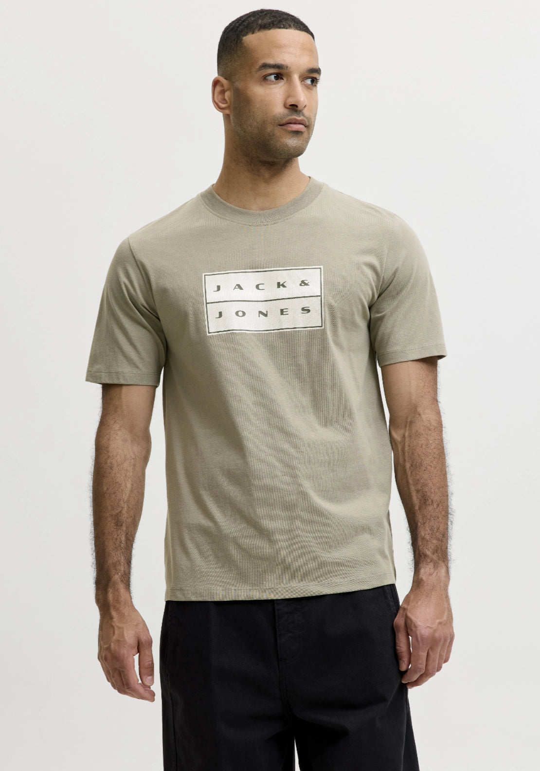 Fusion Box Print Tee - Vetiver