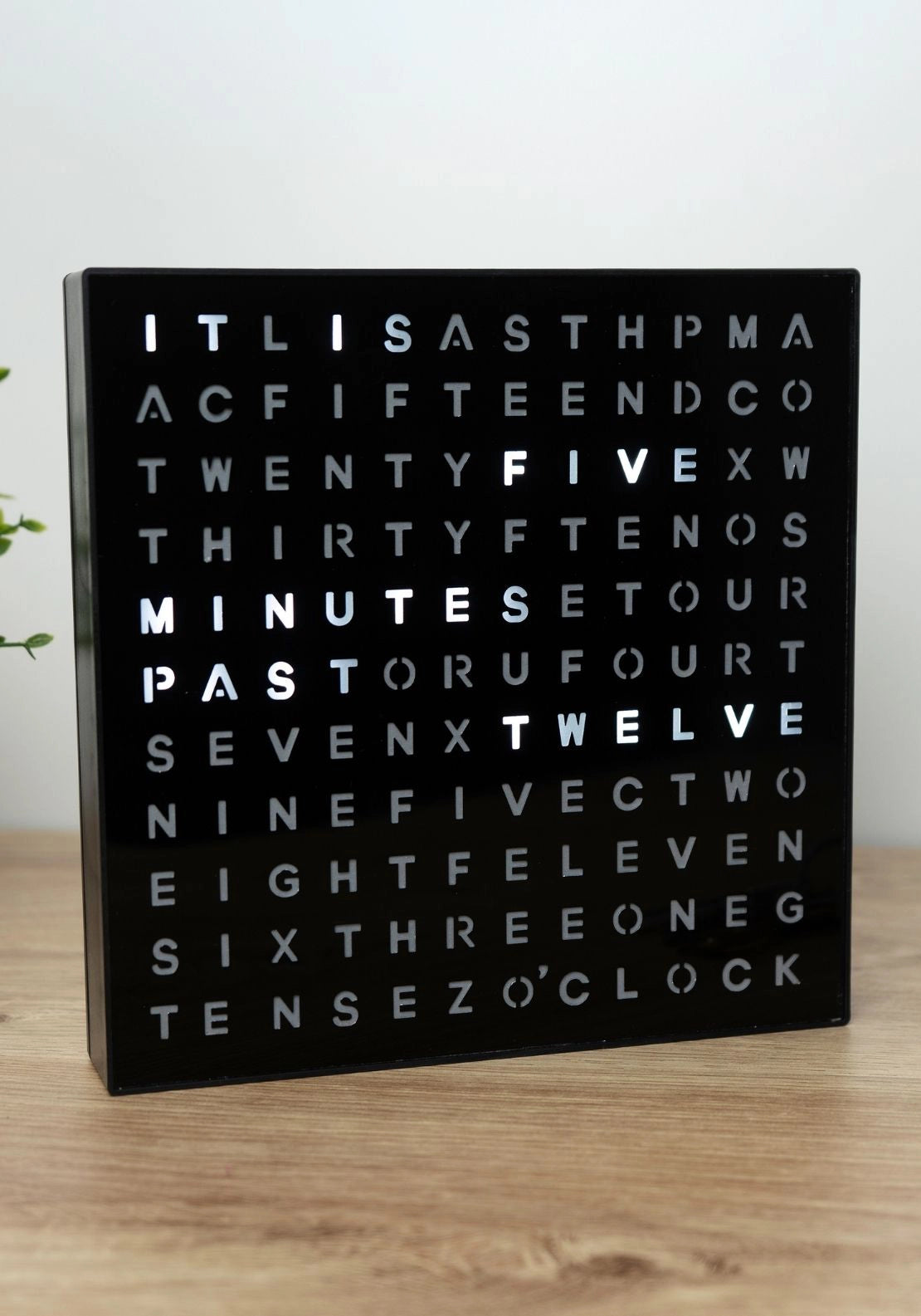 LED Word Clock - Black