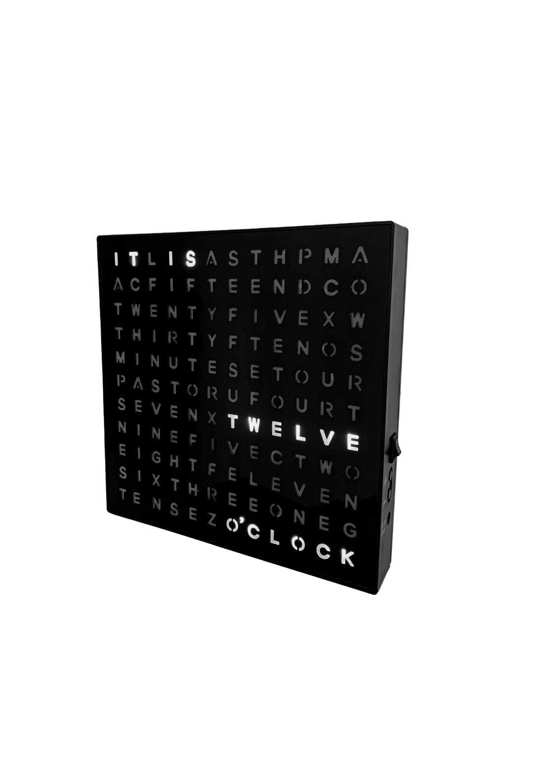 LED Word Clock - Black