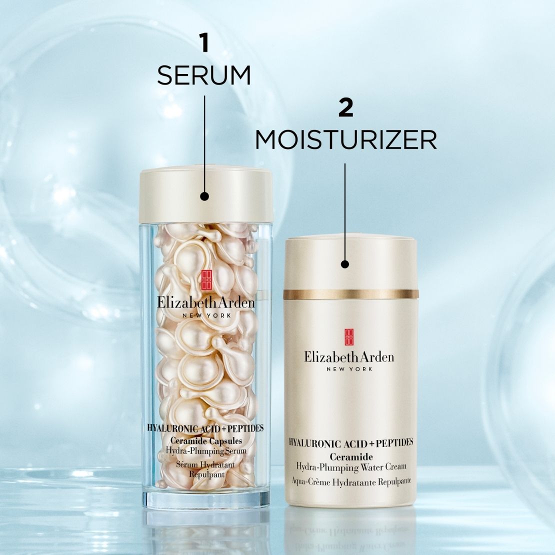 Elizabeth Arden Hyaluronic Acid + Peptides Ceramide Capsules Hydra-Plumping Serum 5 Shaws Department Stores