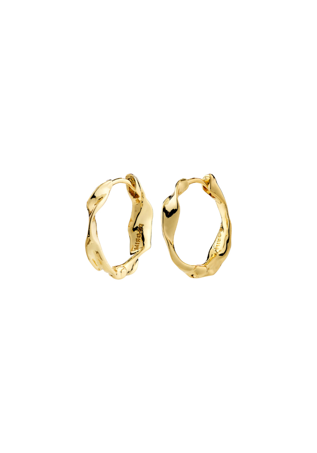 Here Gold Plated Hoop Earrings - Gold