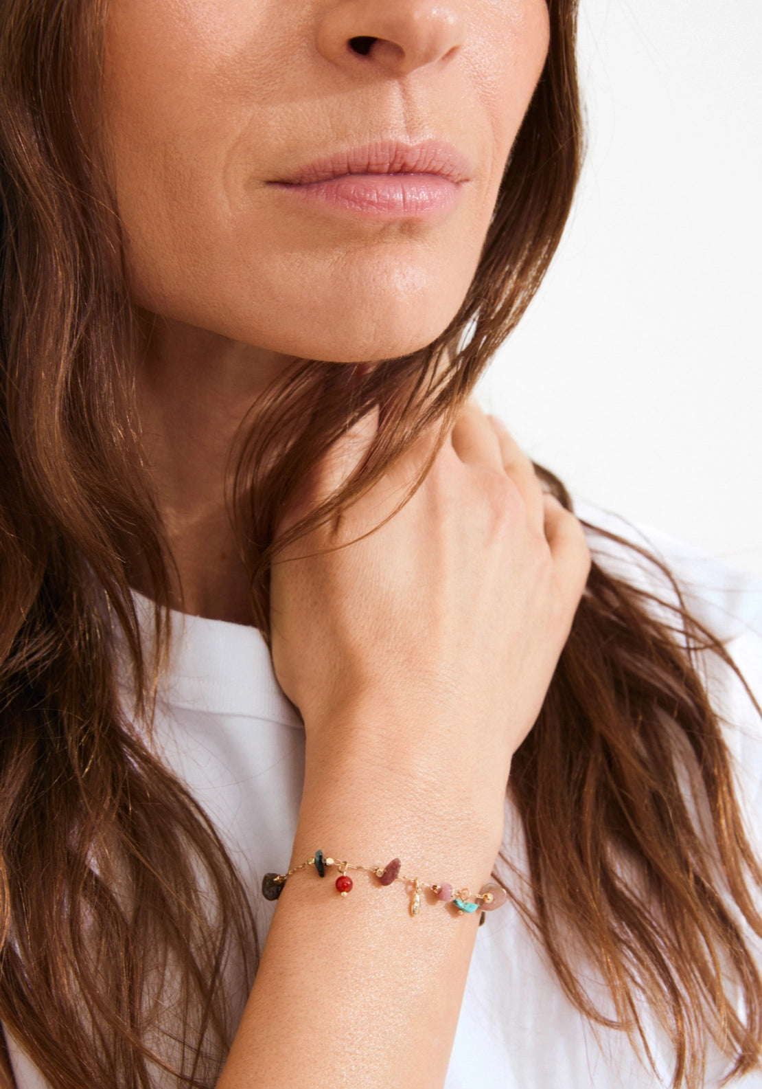 Here Gold Plated Bracelet - Gold/multi