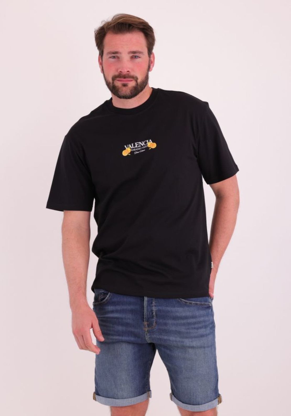 Only & Sons Tasty Print Tee - Black 1 Shaws Department Stores