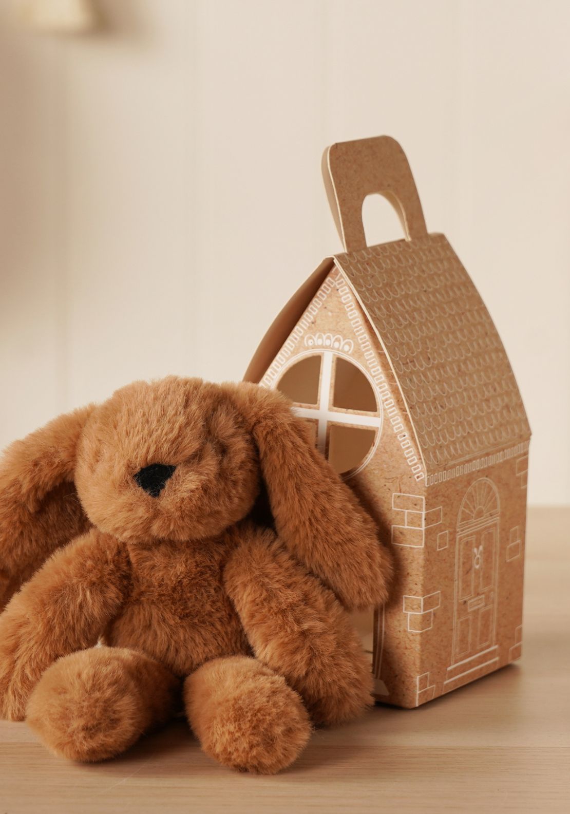 Softies Cookie The Plush Dark Brown Bunny Keyring - Brown 6 Shaws Department Stores