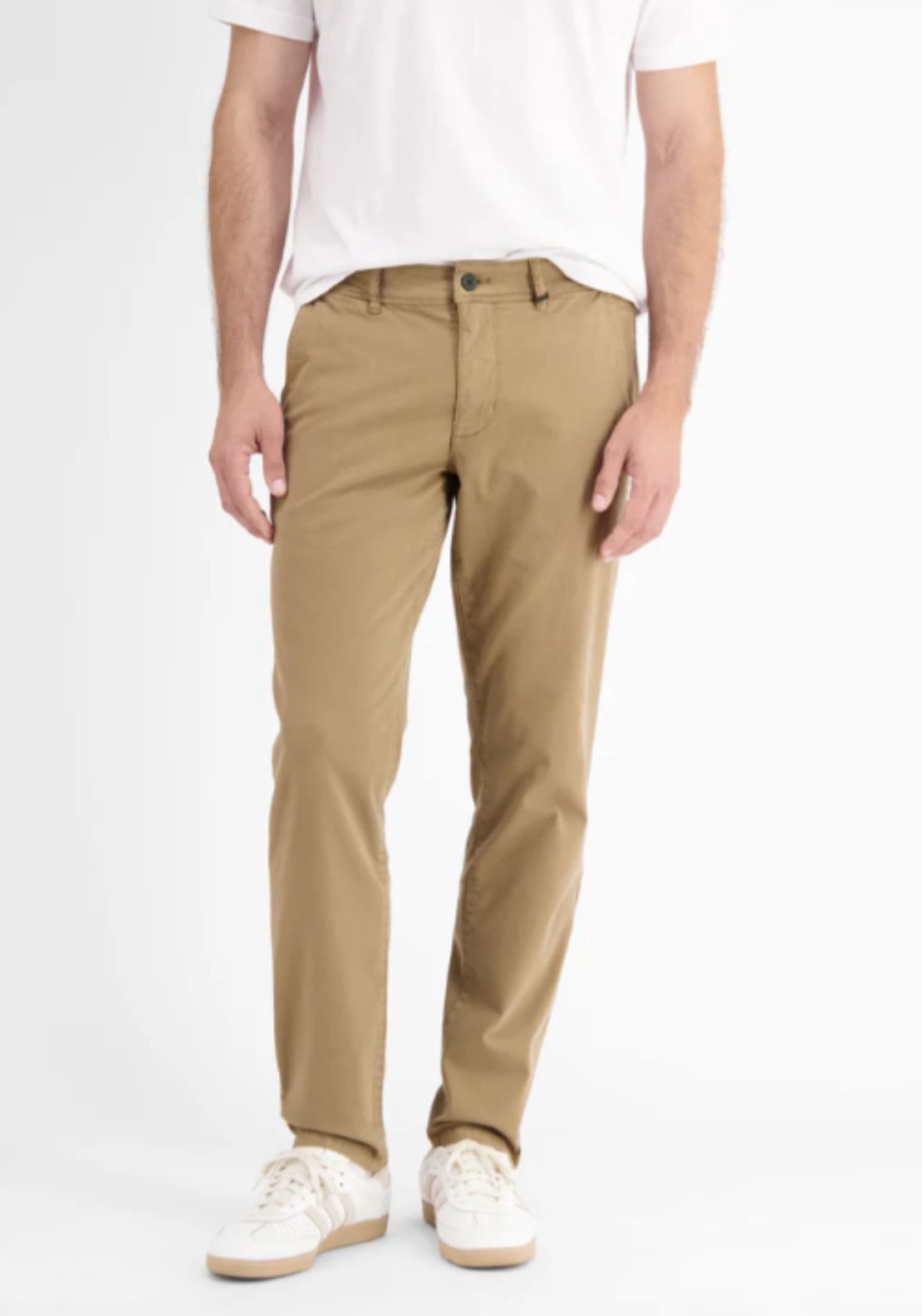 Lerros Basic Slim Fit Chino - Bold Camel 1 Shaws Department Stores