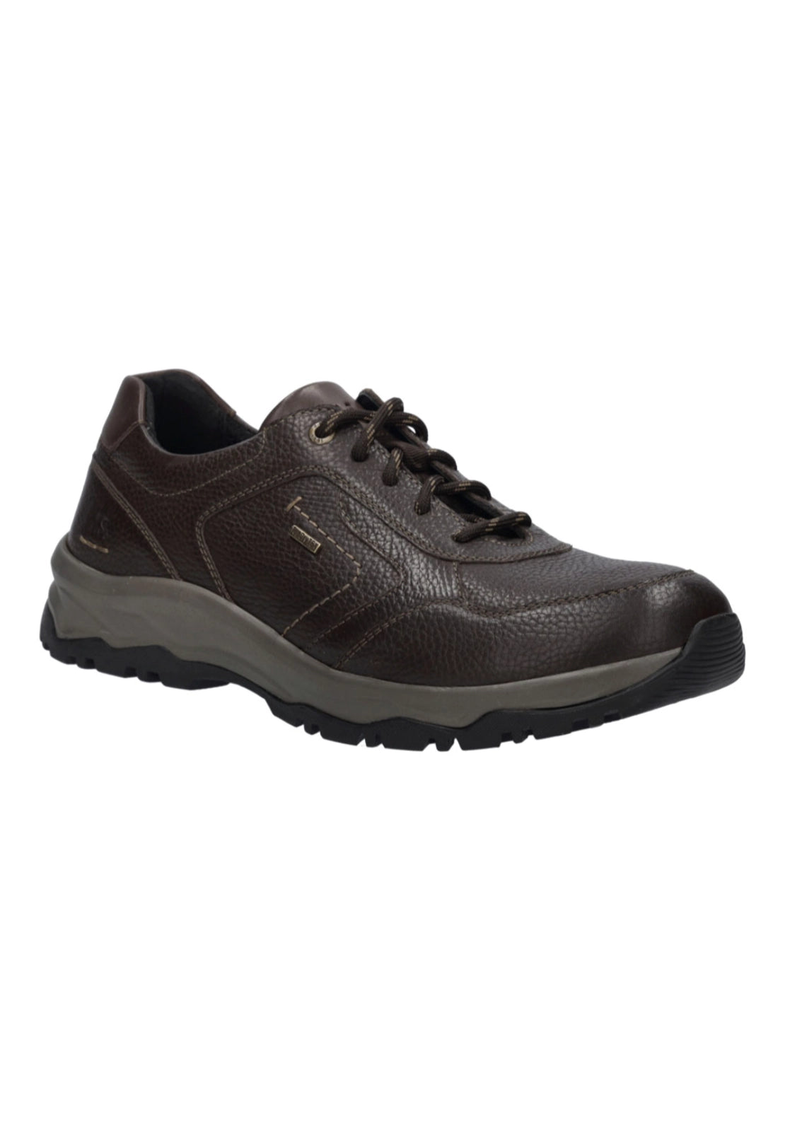 Waterproof Lace Up Leather Shoes - Brown