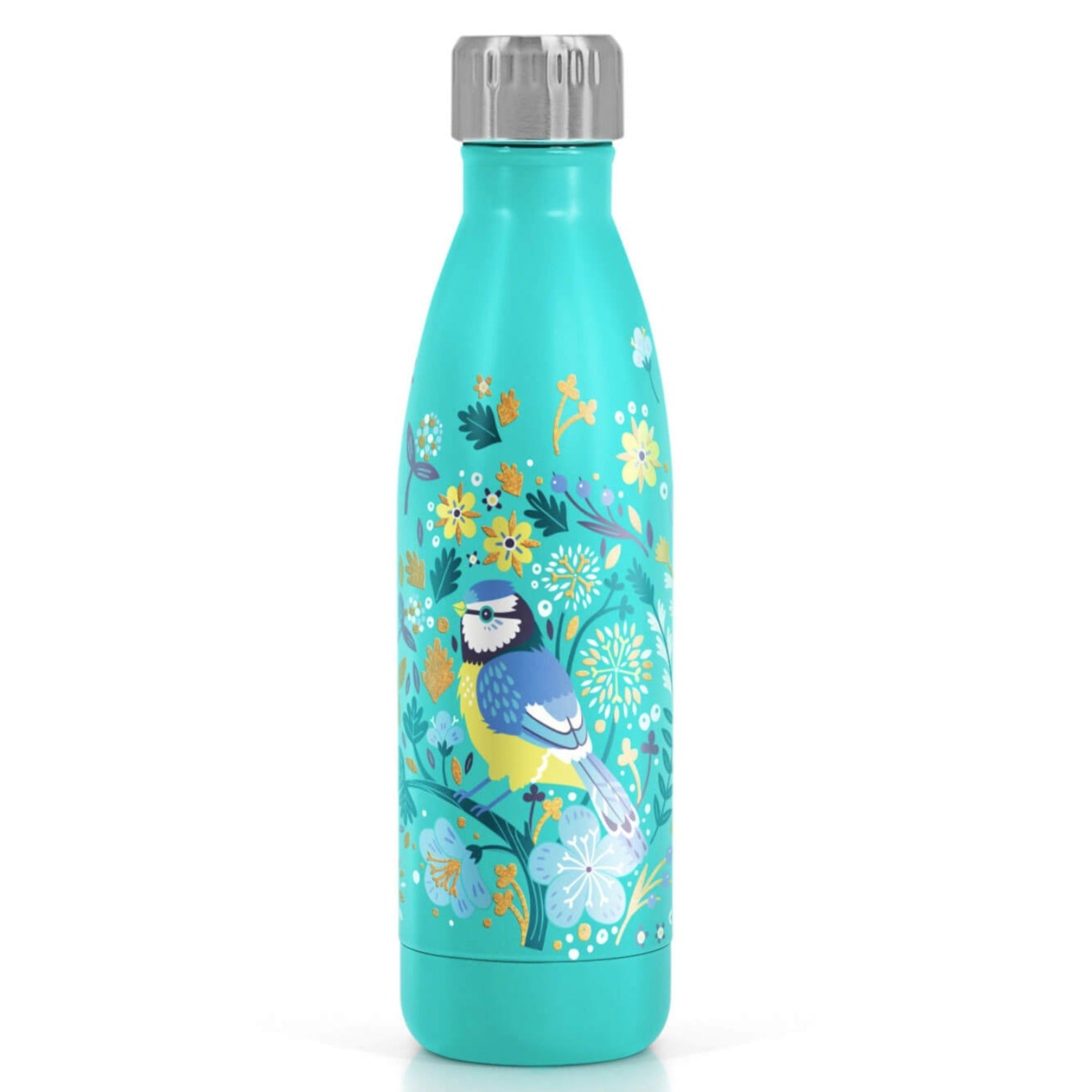 Tipperary Crystal Birdy Metal Blue Tit Water Bottle 1 Shaws Department Stores