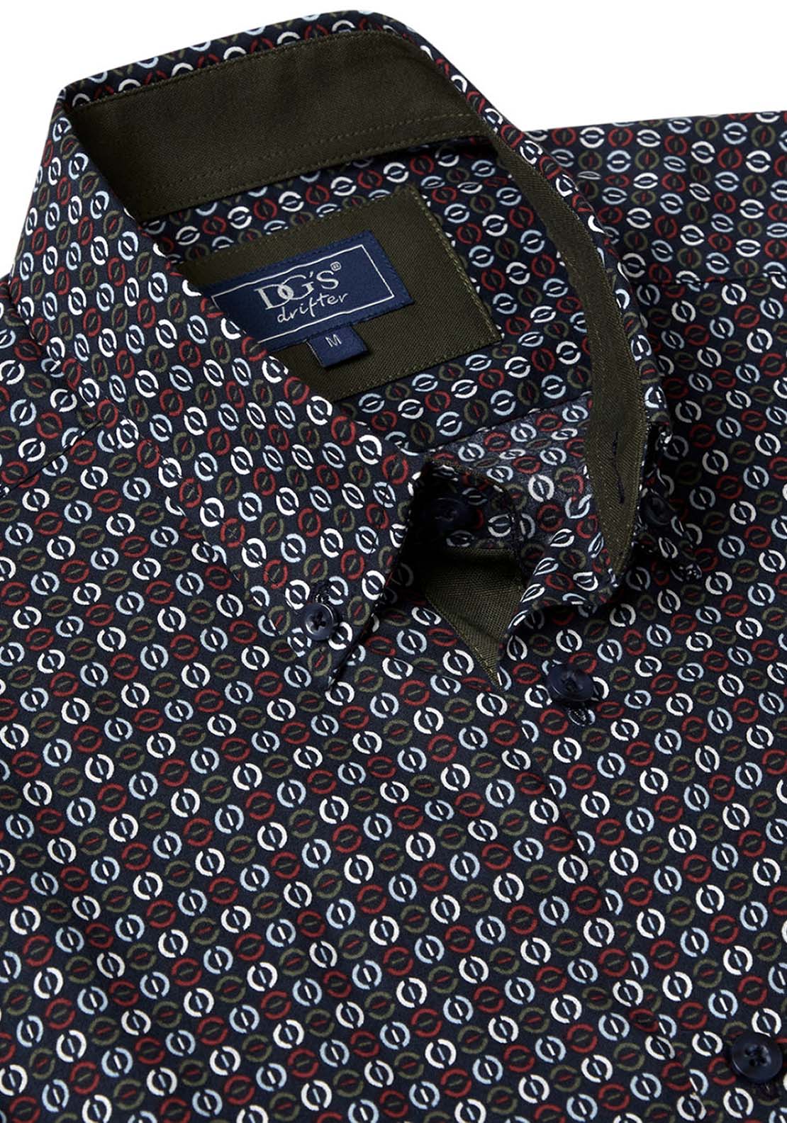 DG Drifter Regular Ivano Print Shirt - Blue