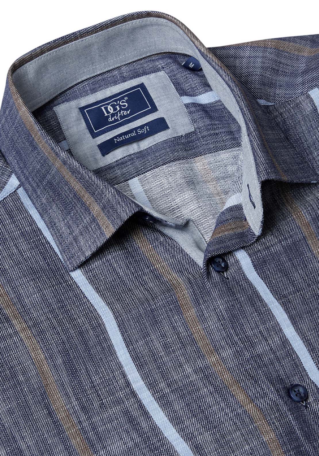 DG Drifter Regular Gionanni Stripe Shirt - Blue