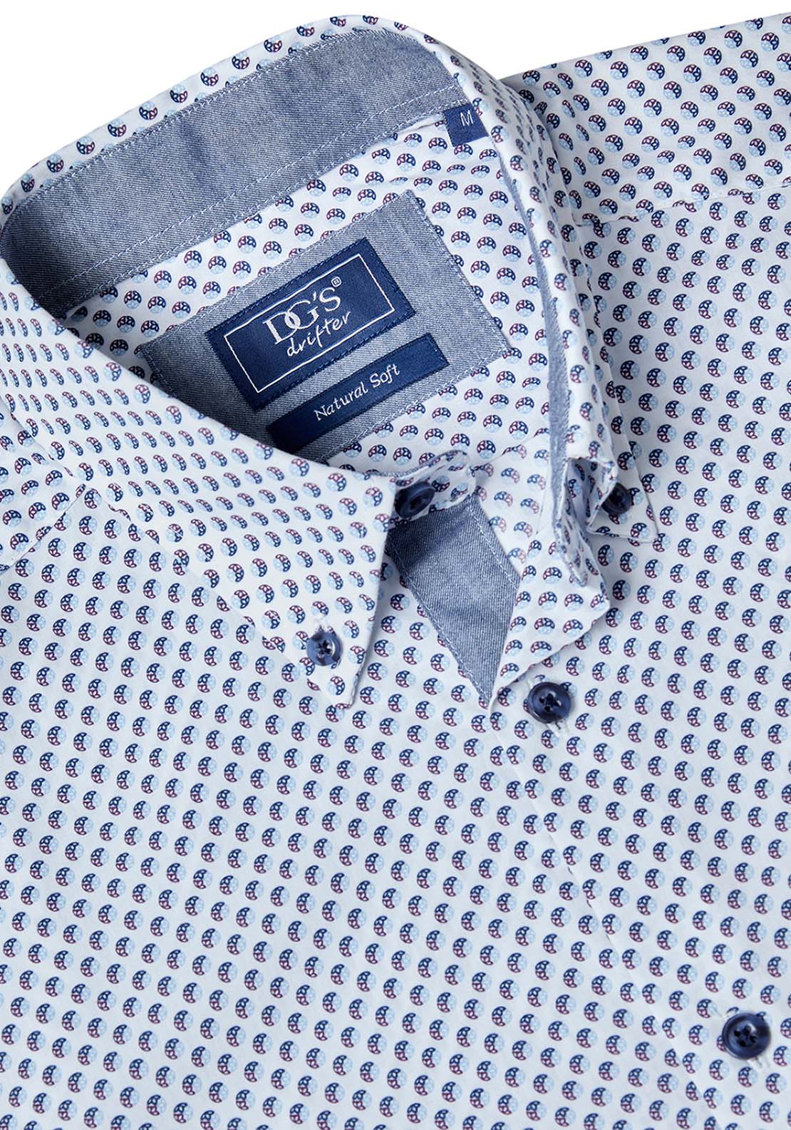 DG Drifter Regular Ivano Print shirt - Blue