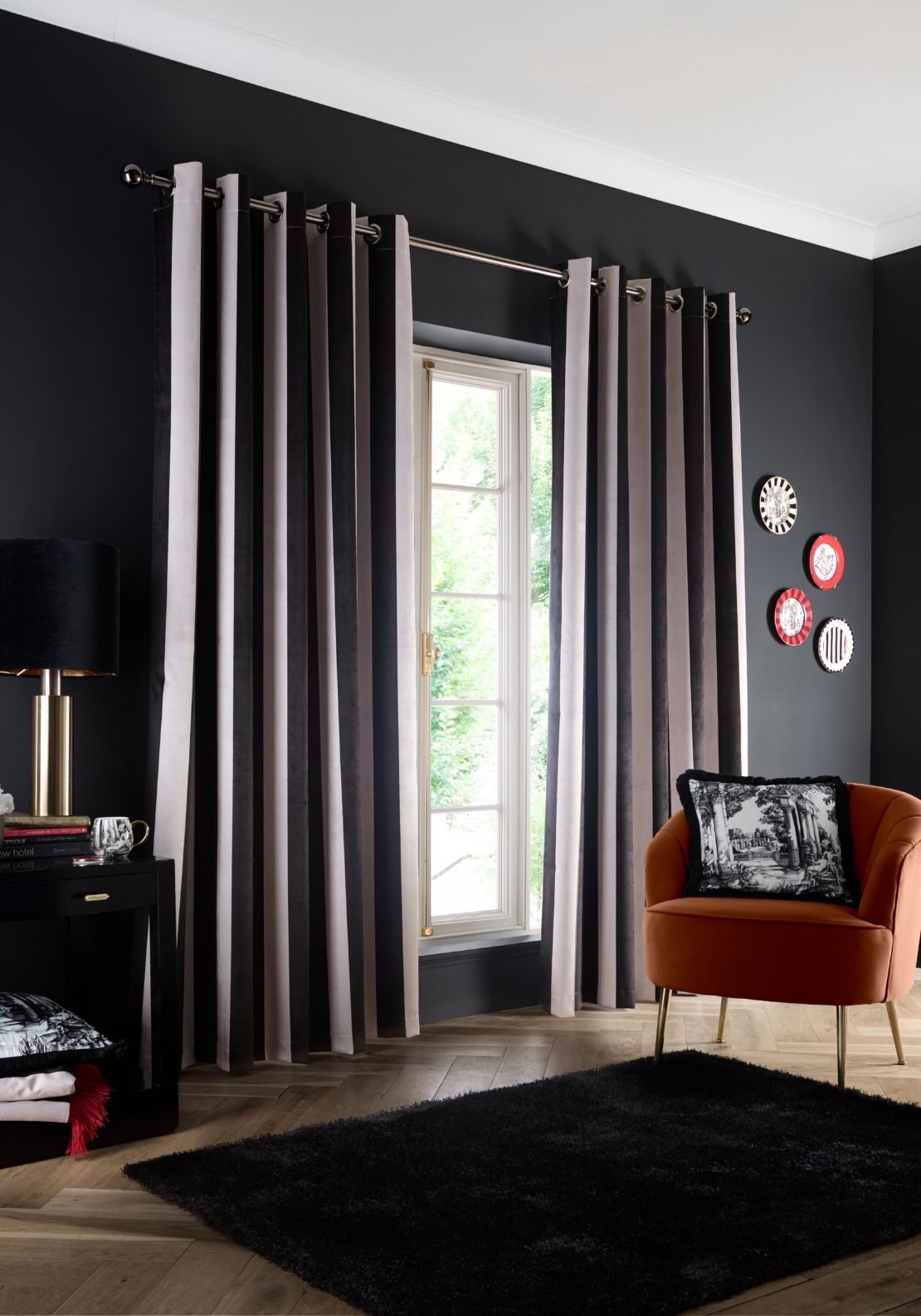 Laurence Llewelyn-bowen Festivo Stripe Eyelet Curtains 1 Shaws Department Stores