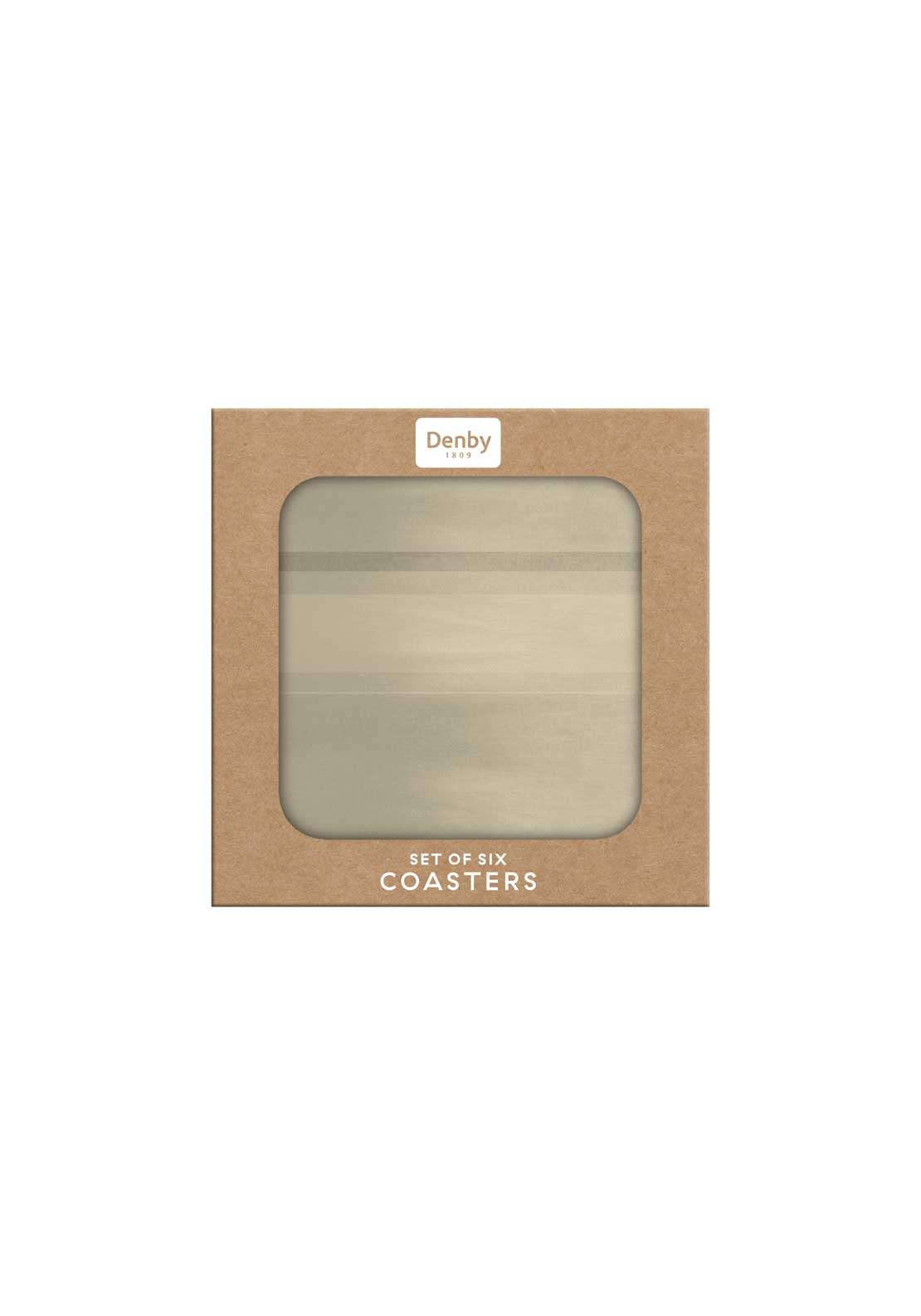 Colours Coasters Set Of 6 - Natural