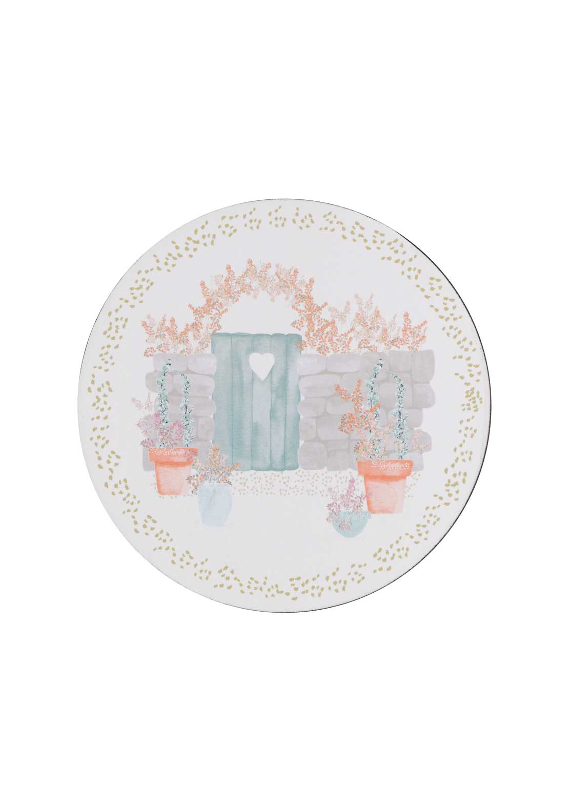Walled Garden Round Coasters Set Of 6
