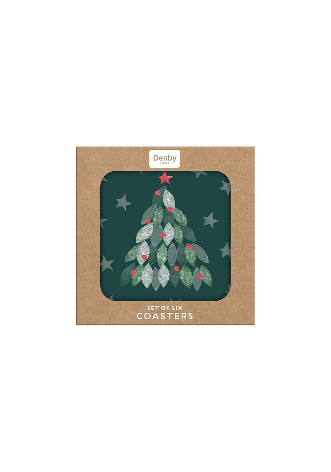 Denby Evergreen Set Of 6 Coasters 1 Shaws Department Stores