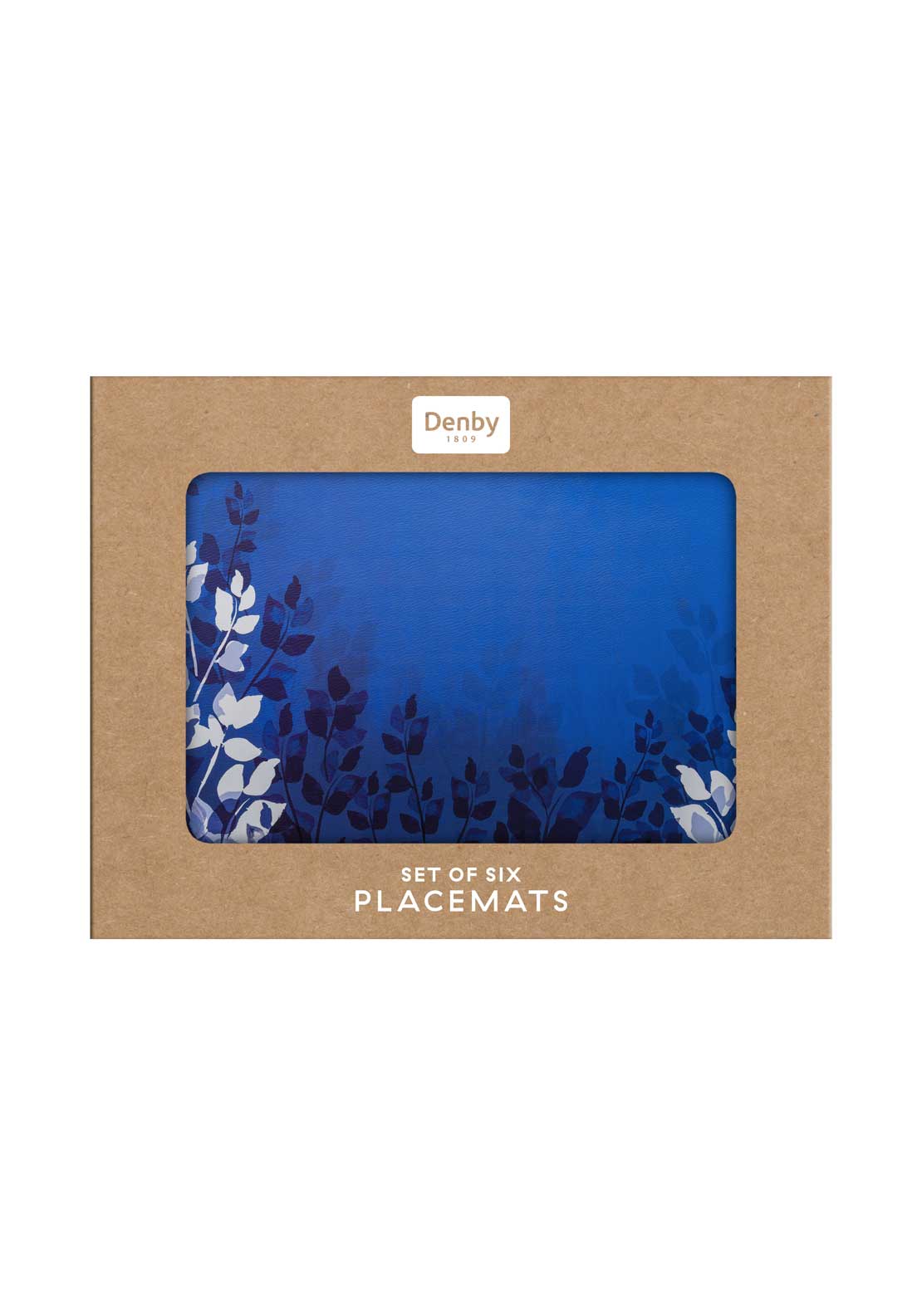 Colours Floral Placemats Set Of 6 - Blue