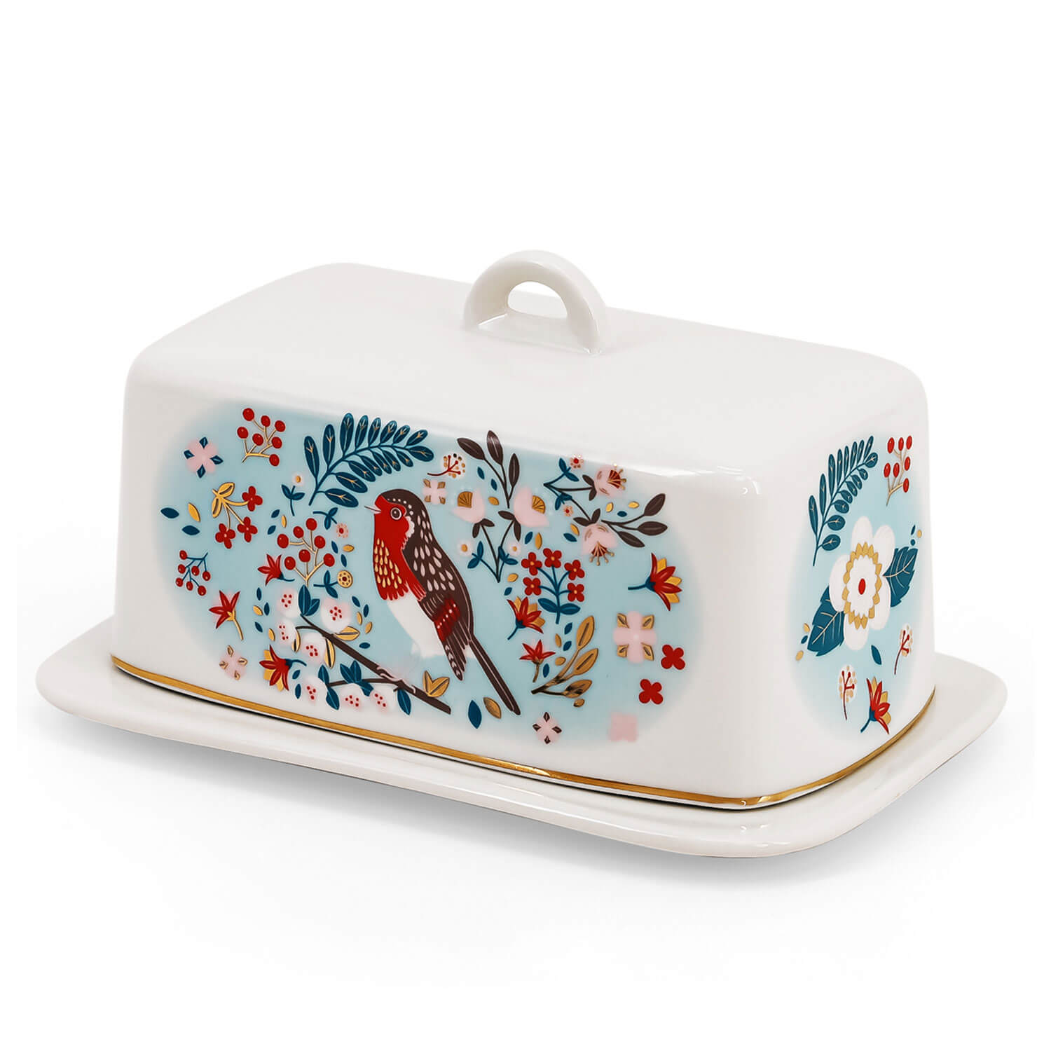 Tipperary Crystal Birdy Butter Dish 1 Shaws Department Stores