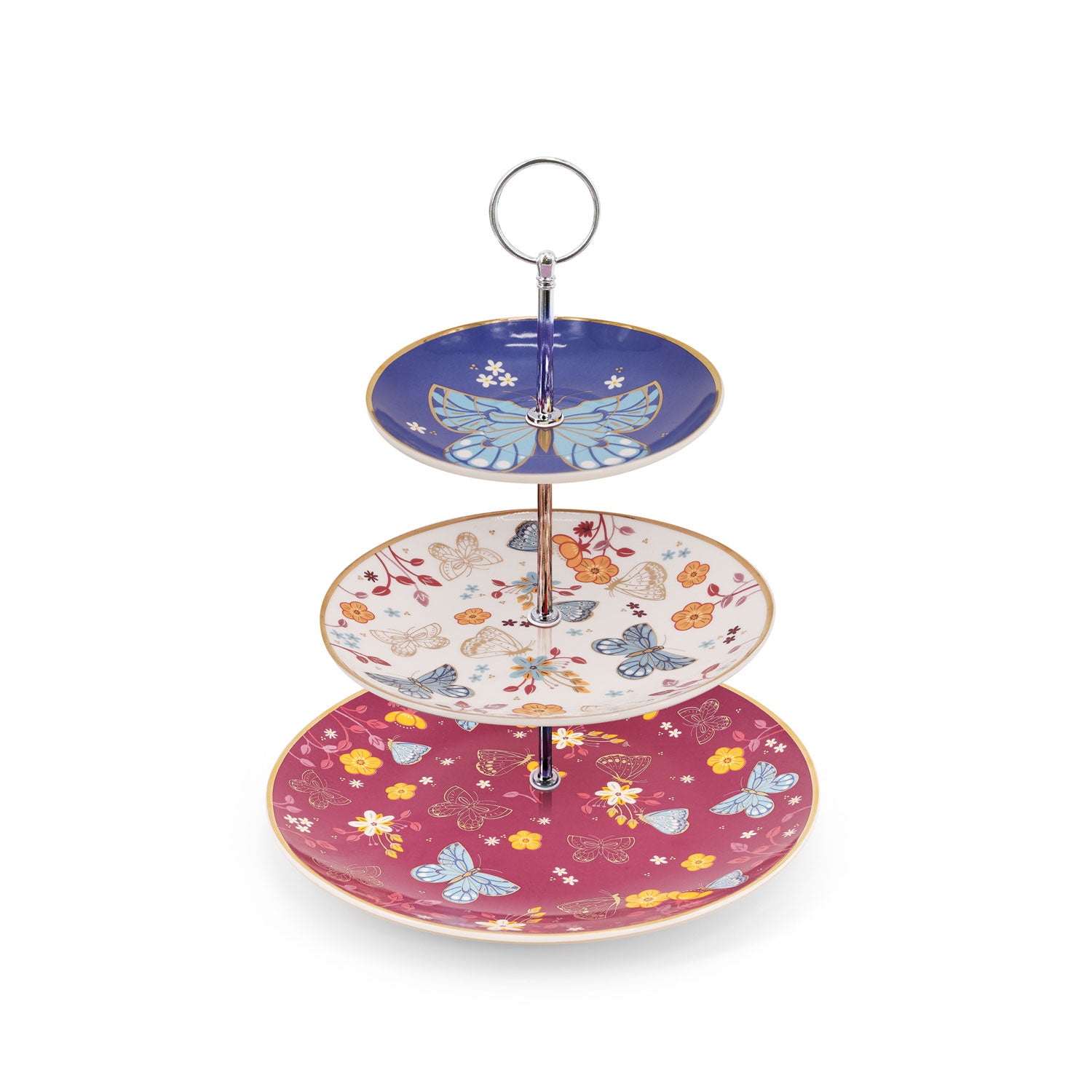 Tipperary Crystal Tipperary Crystal Butterfly Cupcake Stand 1 Shaws Department Stores