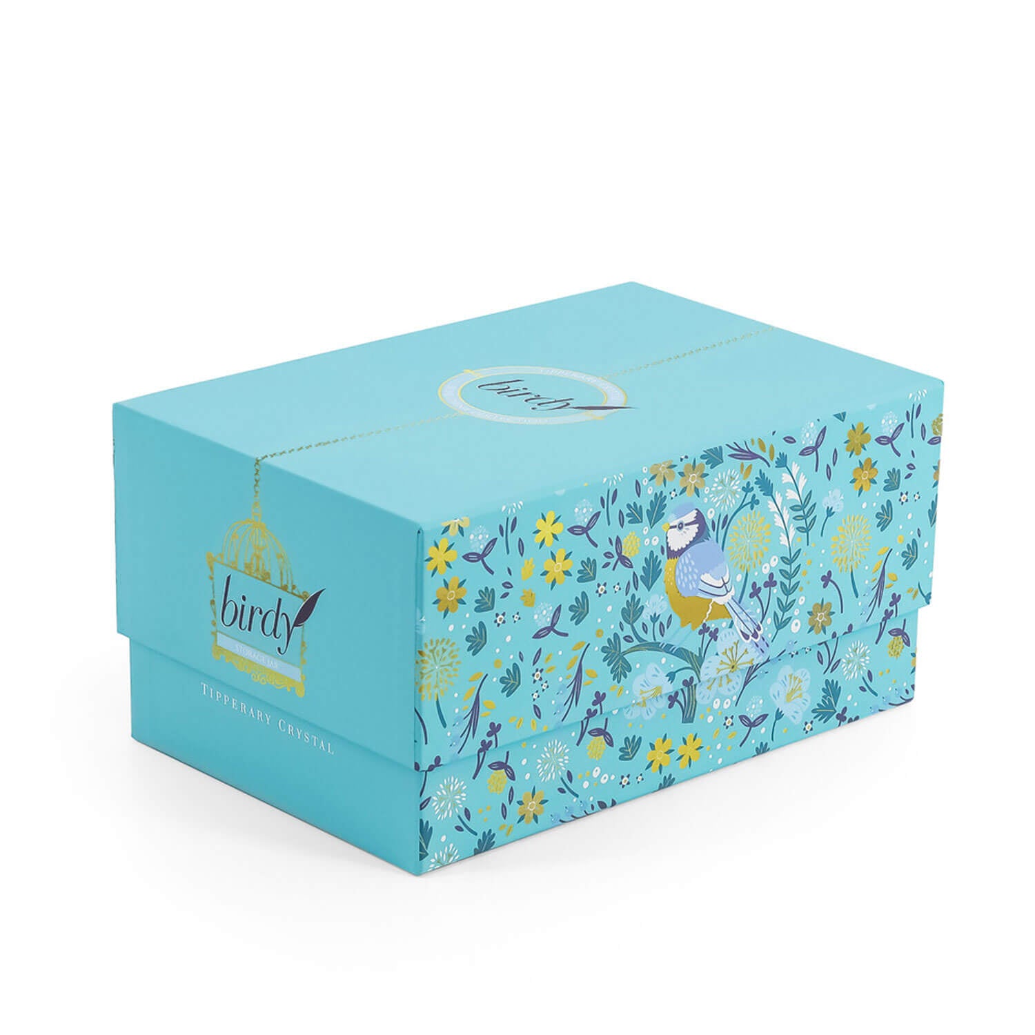 Tipperary Crystal Birdy Gold Tit Storage Jar 2 Shaws Department Stores