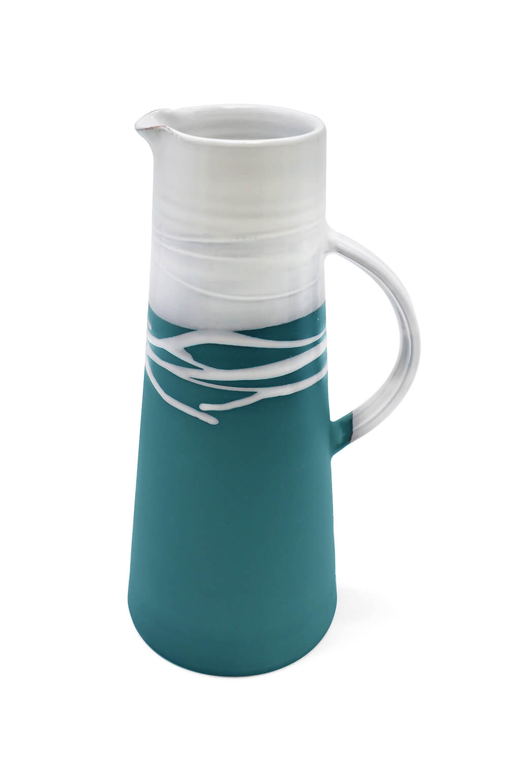 Paul Maloney Pottery X-Large Jug - Blue 1 Shaws Department Stores