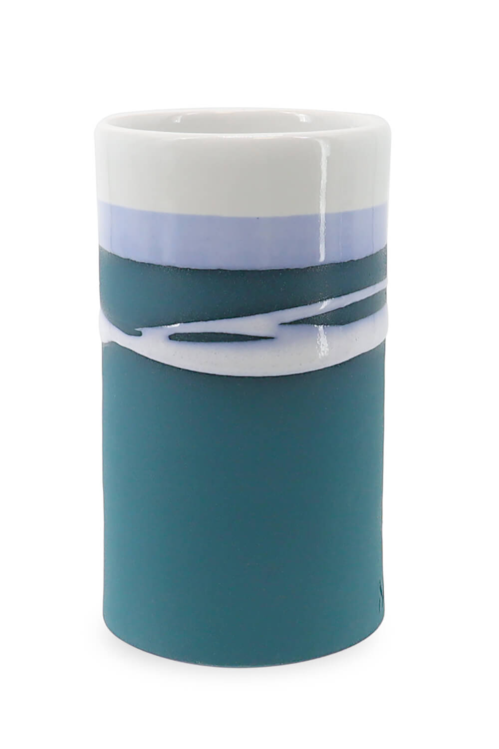Paul Maloney Pottery Stem Vase - Blue 1 Shaws Department Stores