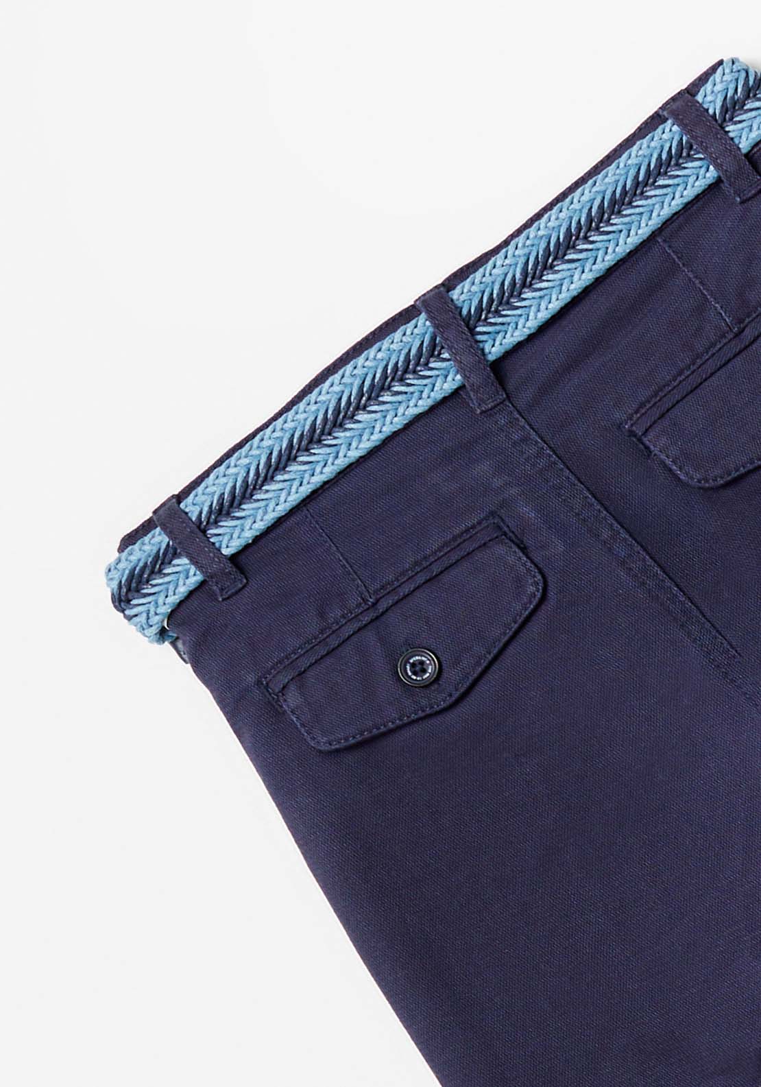 Sfera Formal Shorts With Belt - Navy / Blue 4 Shaws Department Stores