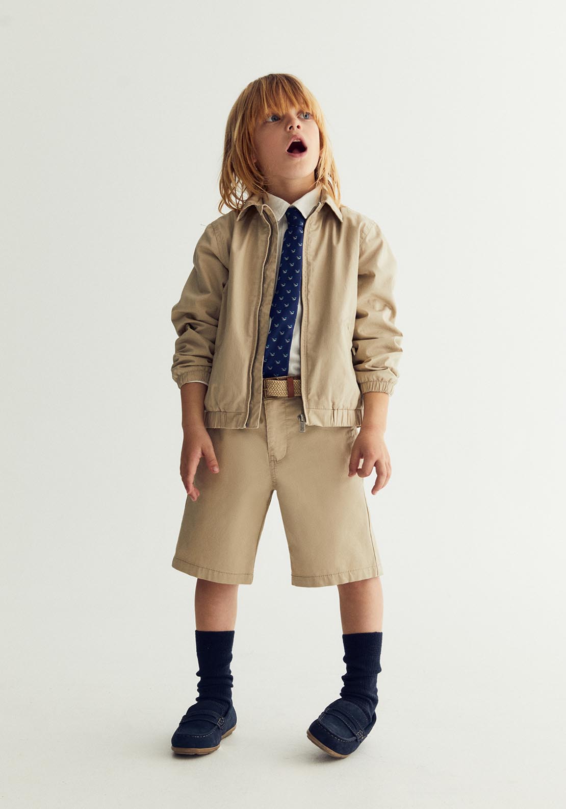 Sfera Belted Bermuda Shorts - Beige 8 Shaws Department Stores
