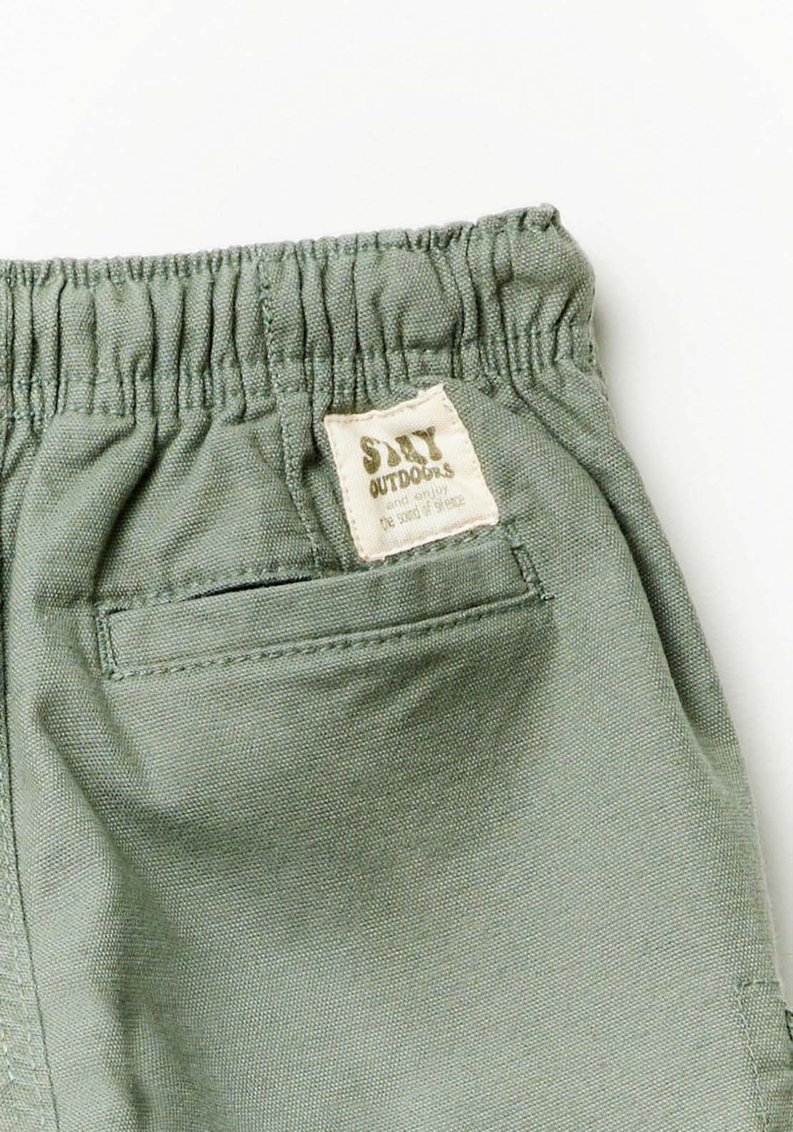 Sfera Cotton cargo Bermuda shorts - Green 4 Shaws Department Stores