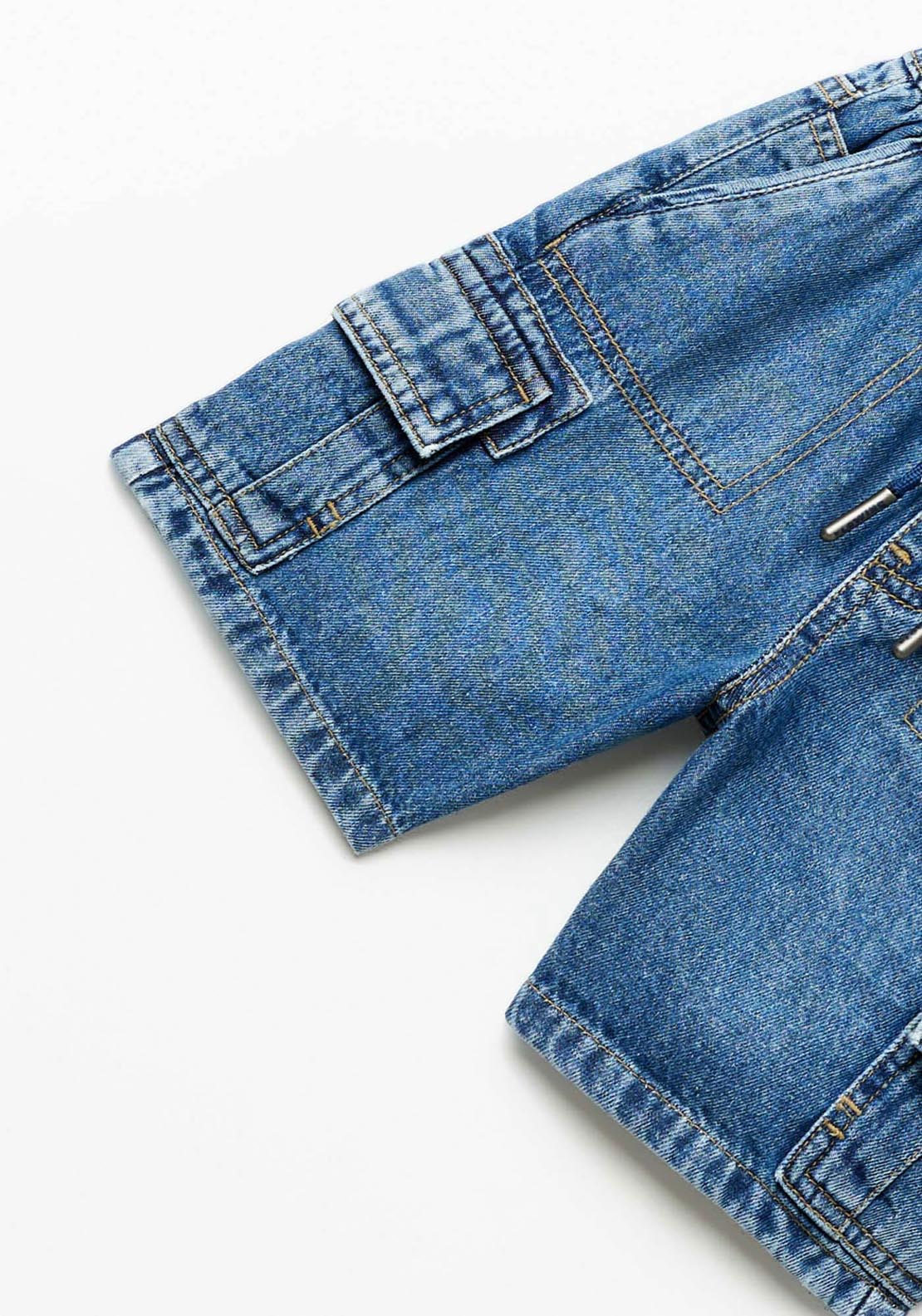 Sfera Cargo-Style Denim Bermuda Shorts - Medium Denim 2 Shaws Department Stores