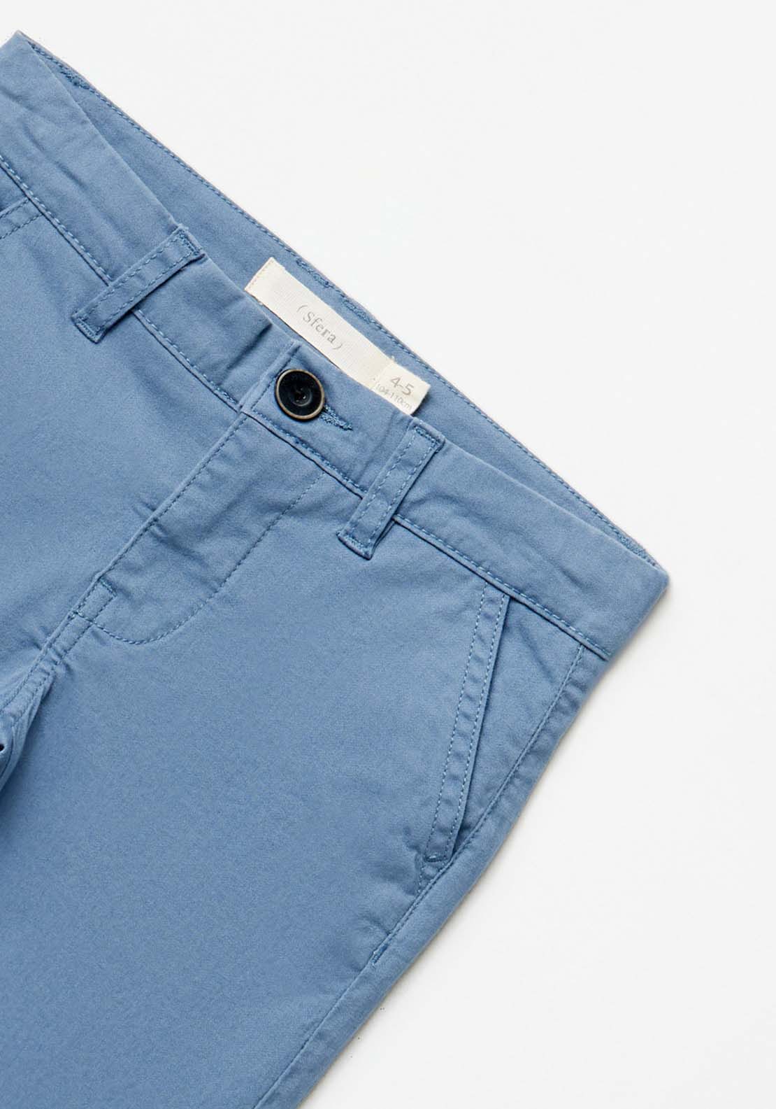 Sfera Chino trousers - Blue 3 Shaws Department Stores