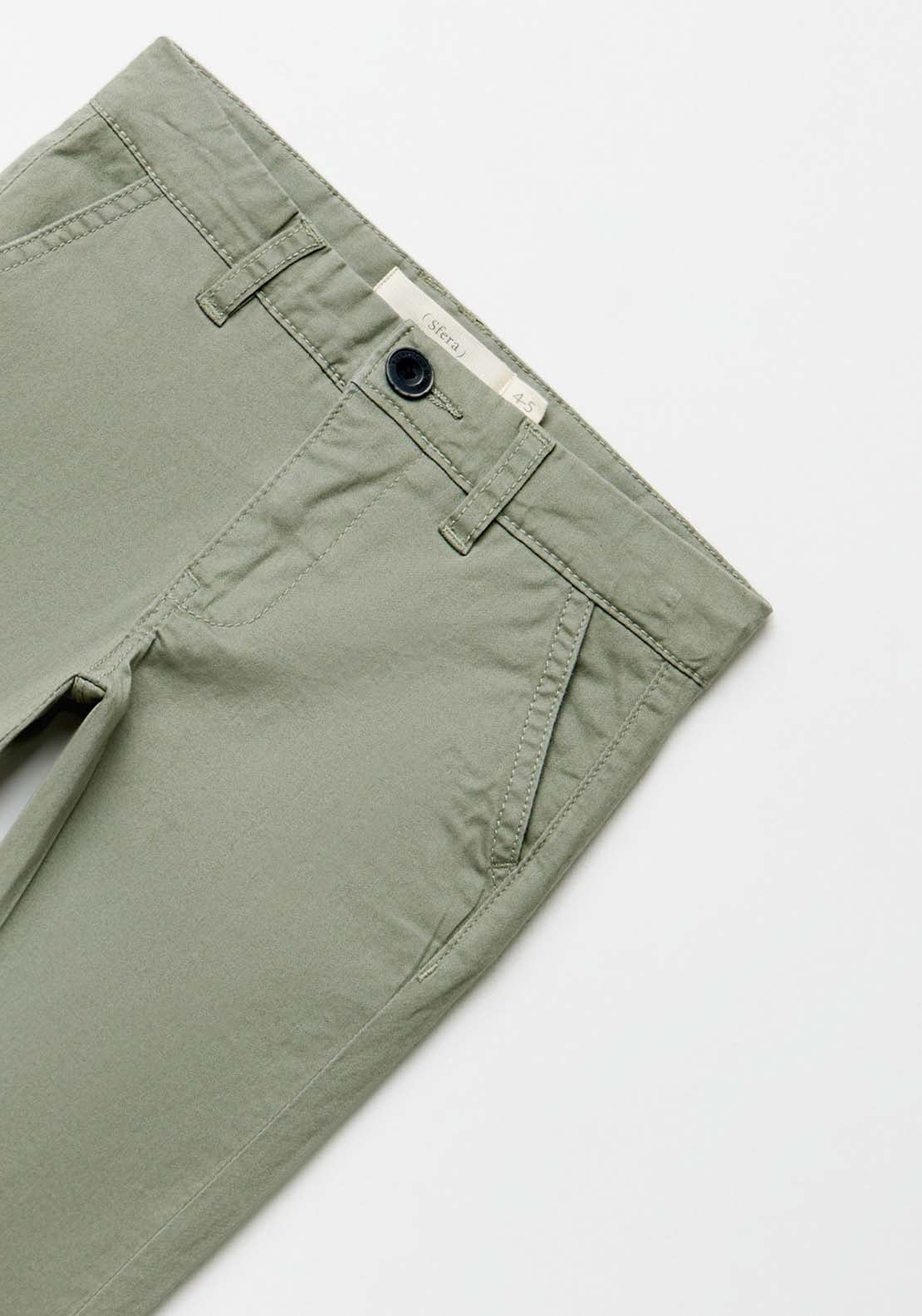 Sfera Chino trousers - Green 3 Shaws Department Stores
