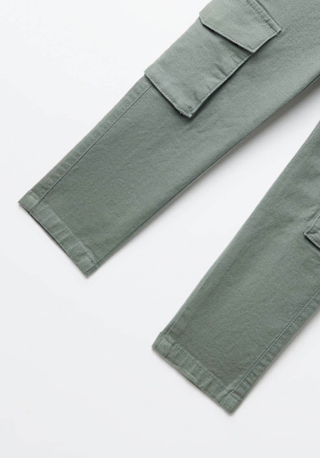 Sfera Straight-leg cargo trousers - Green 6 Shaws Department Stores