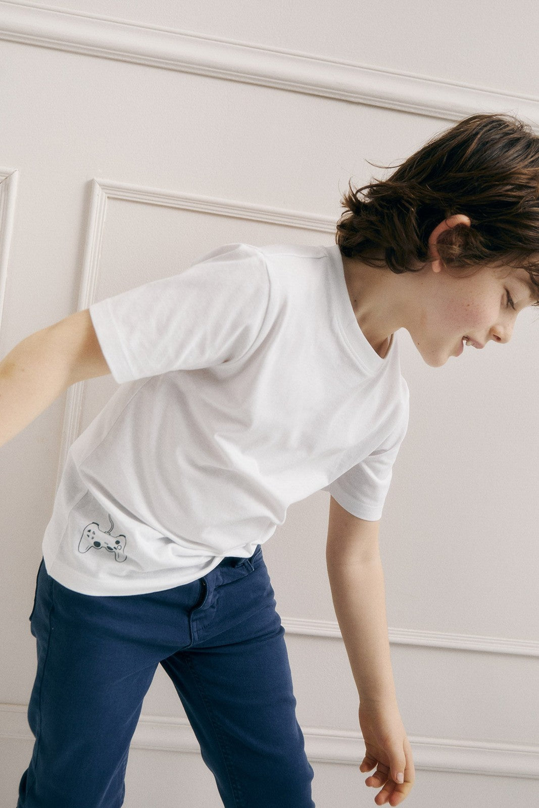 Sfera 5-pocket trousers - Navy 3 Shaws Department Stores