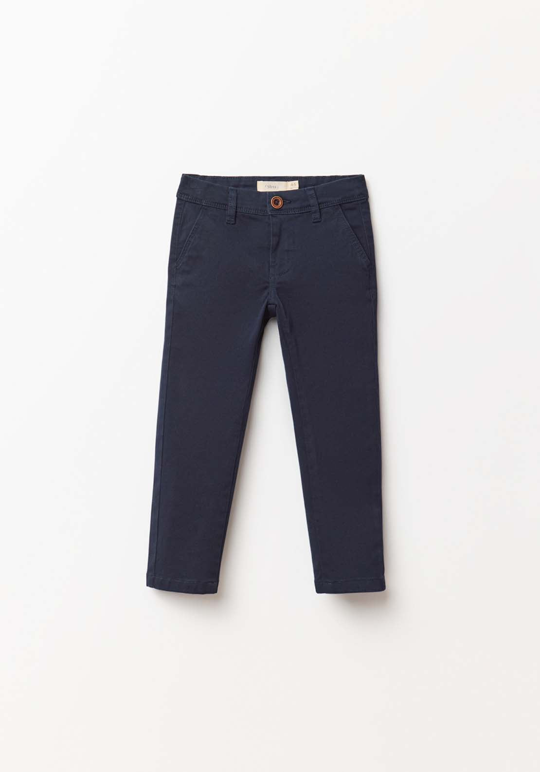 Basic Chino Trousers - Blue
