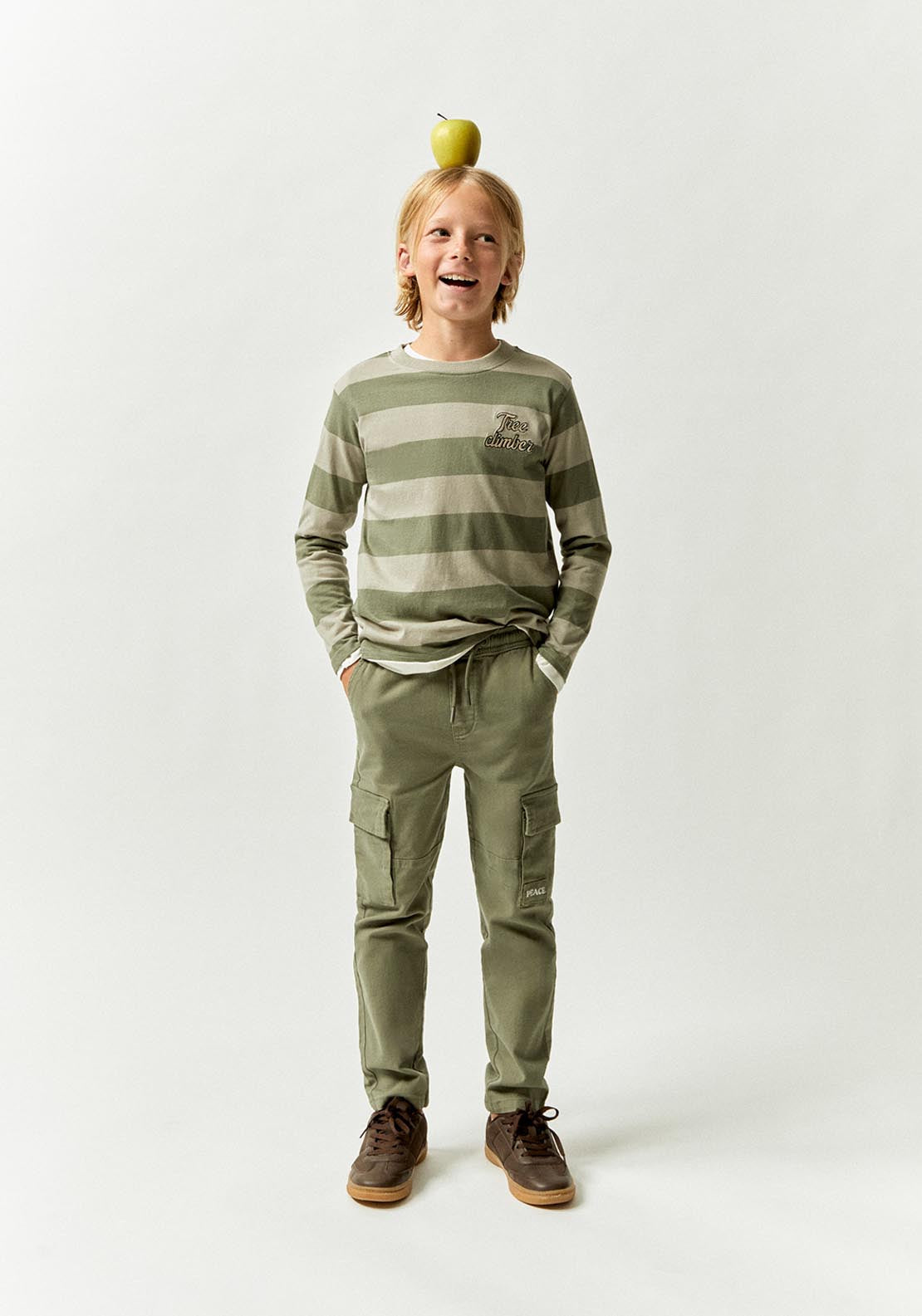 Sfera Cargo Trousers - Green 1 Shaws Department Stores