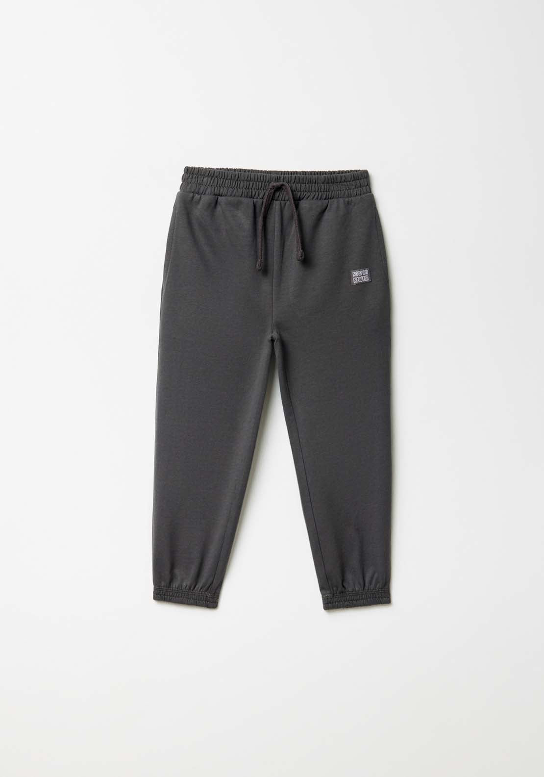 Sfera Basic terry trousers - Lead 1 Shaws Department Stores