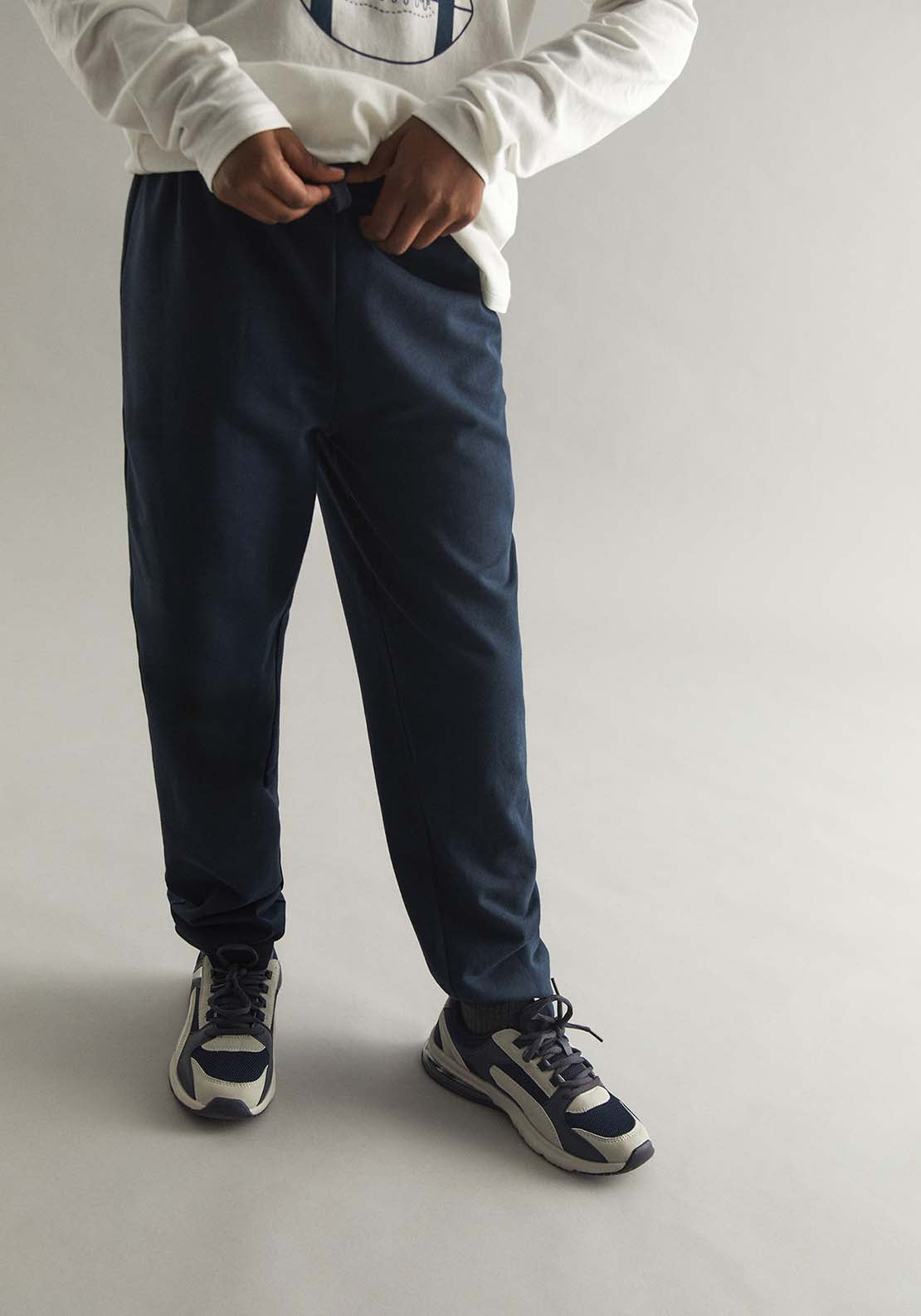 Basic Terry Trousers - Blue
