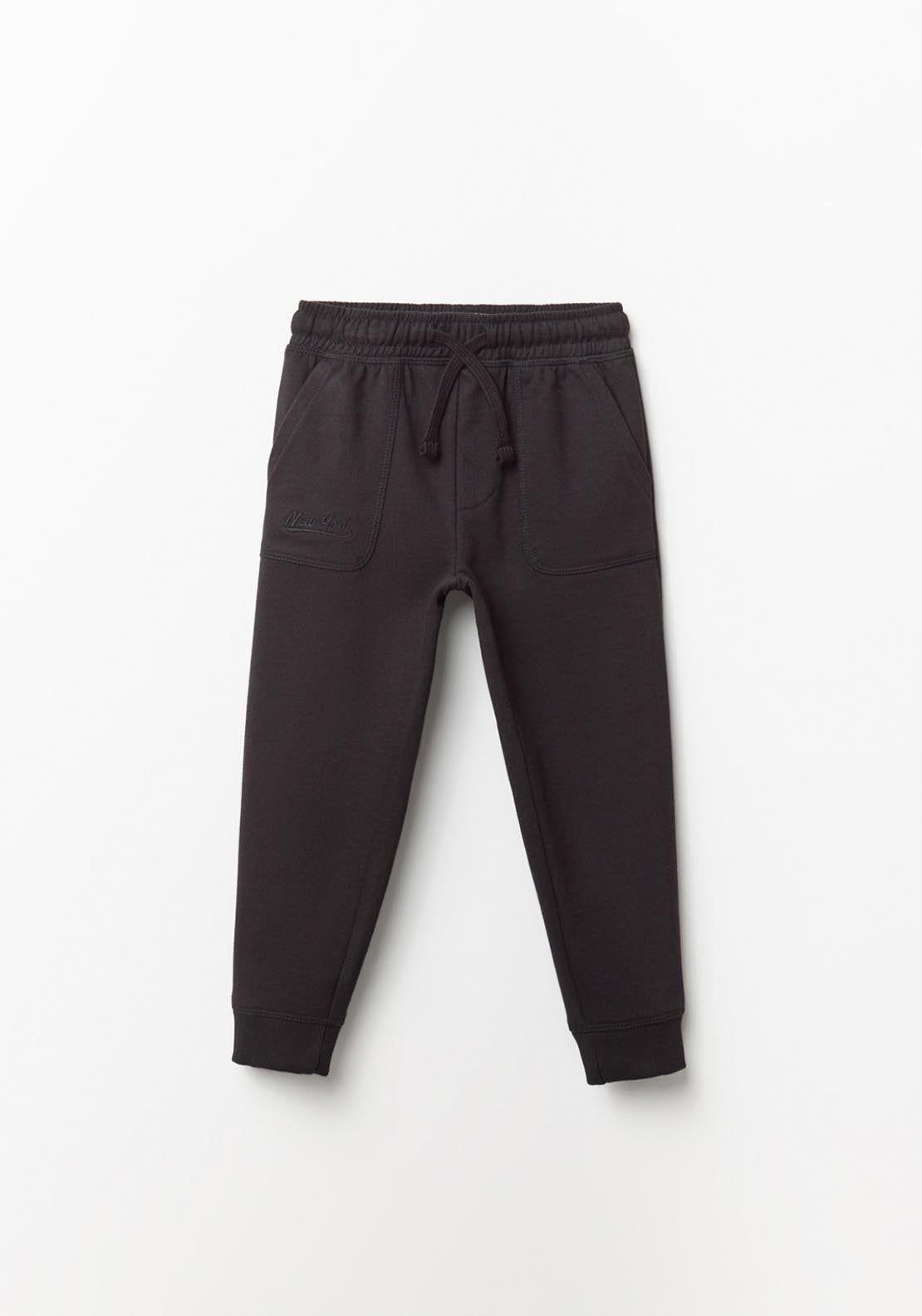 Terry Joggers With Pockets - Black