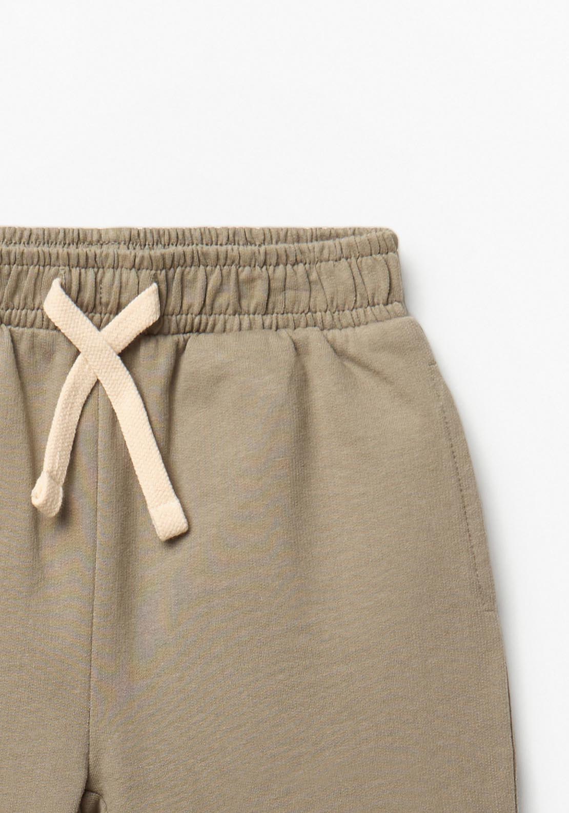 Basic Terry Plush Joggers - Green