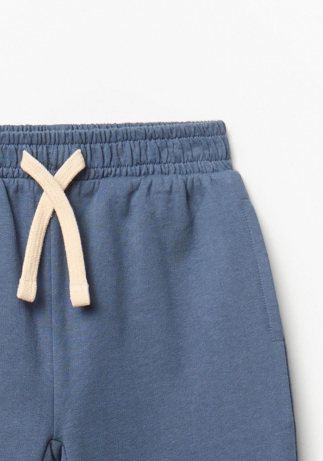 Basic Terry Plush Joggers - Blue