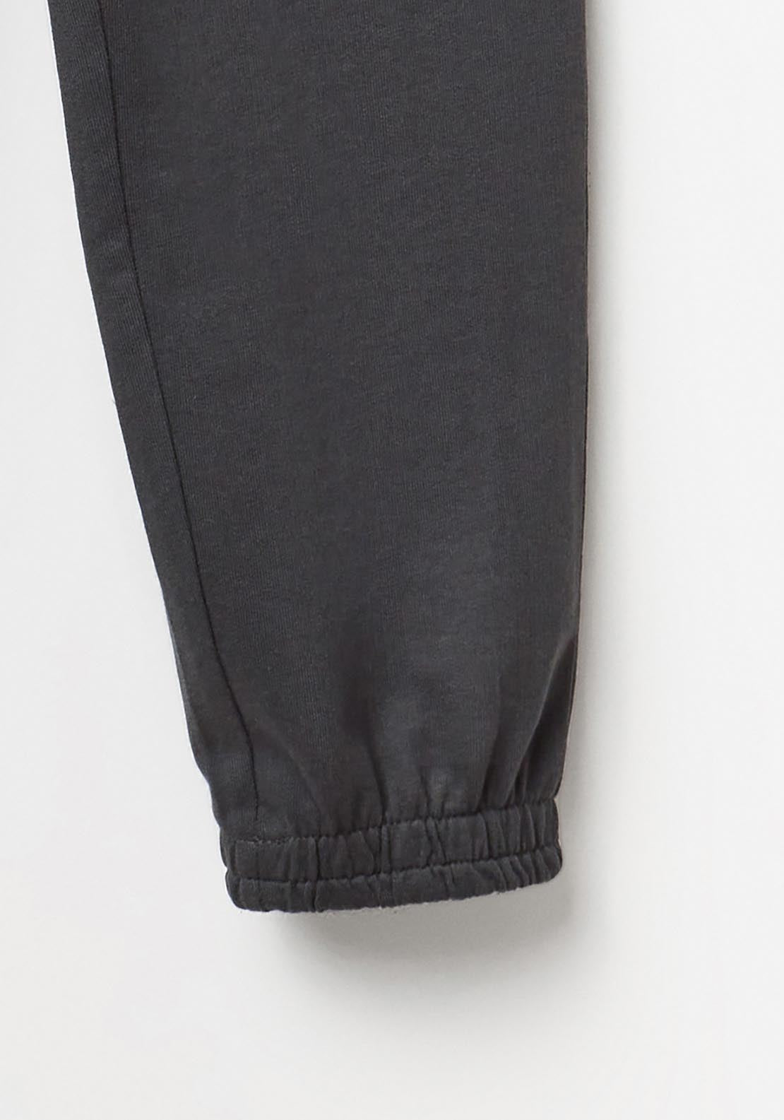 Basic Terry Plush Joggers - Black
