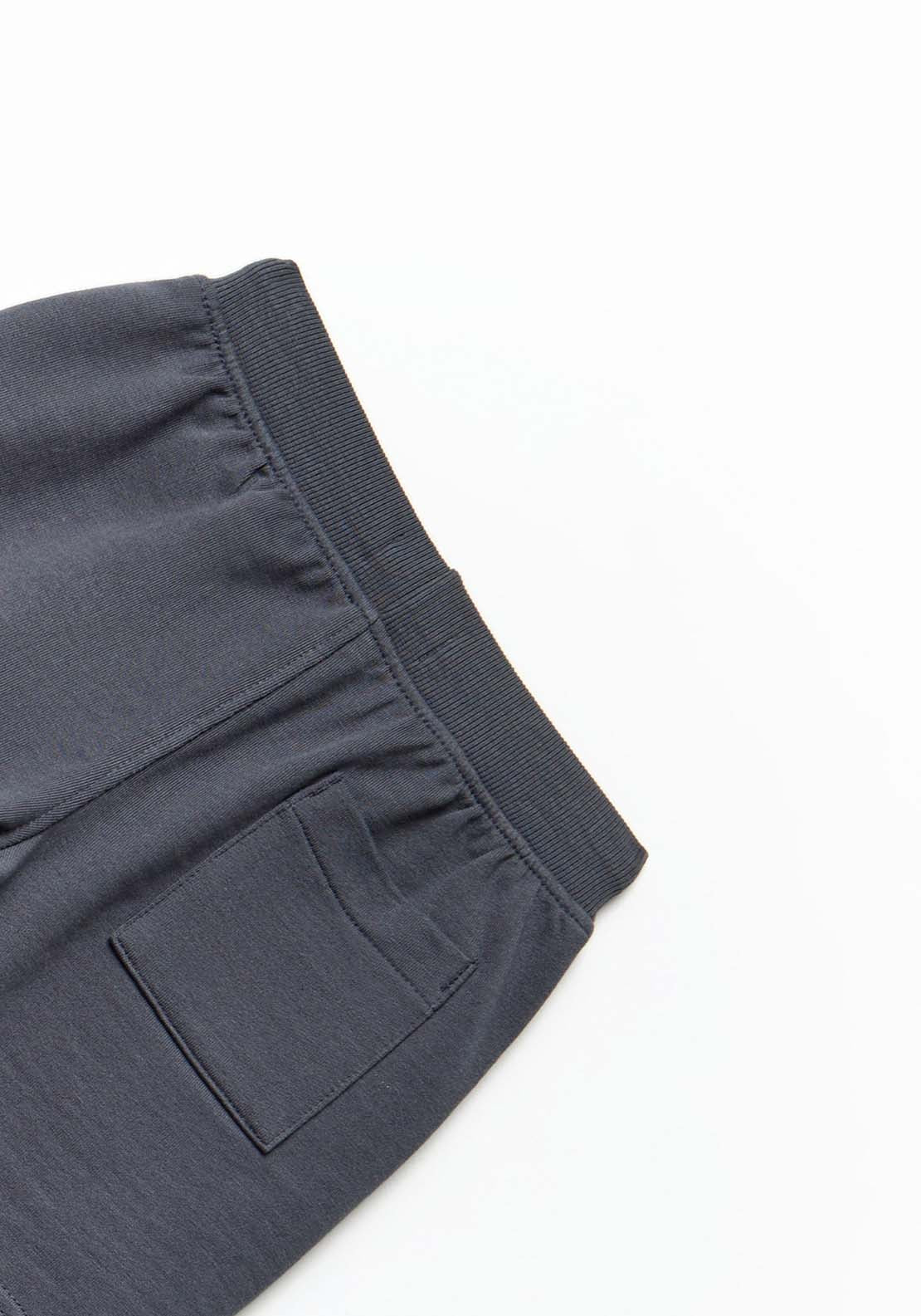Basic Terry Bermuda Shorts - Black