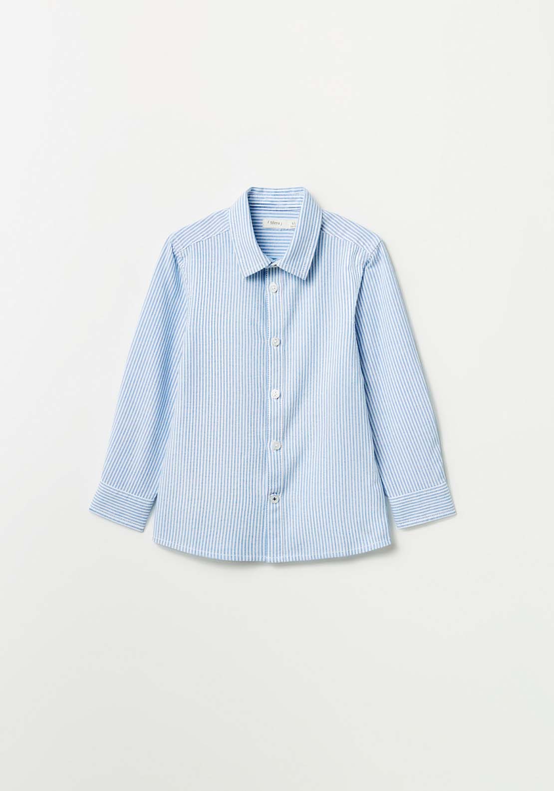 Sfera Stripes Oxford shirt - Blue 5 Shaws Department Stores