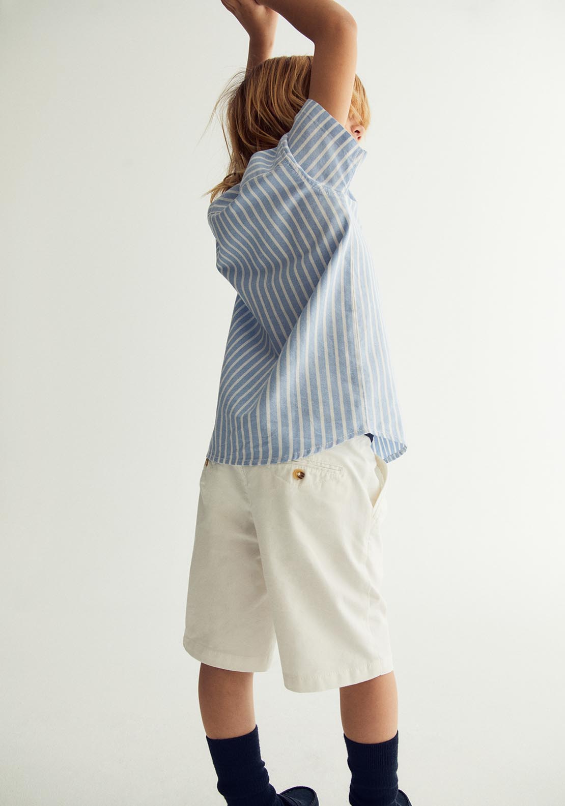 Sfera Short-Sleeved Oxford Shirt - Blue 6 Shaws Department Stores
