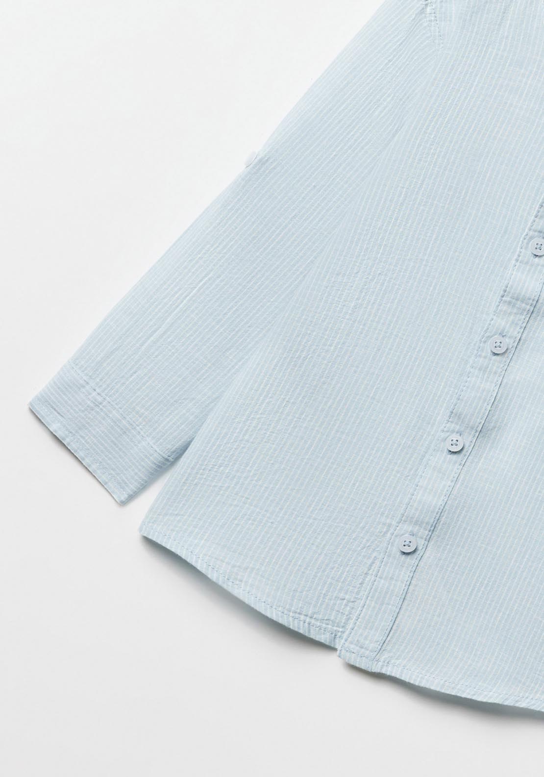 Sfera Linen Shirt - Blue 2 Shaws Department Stores