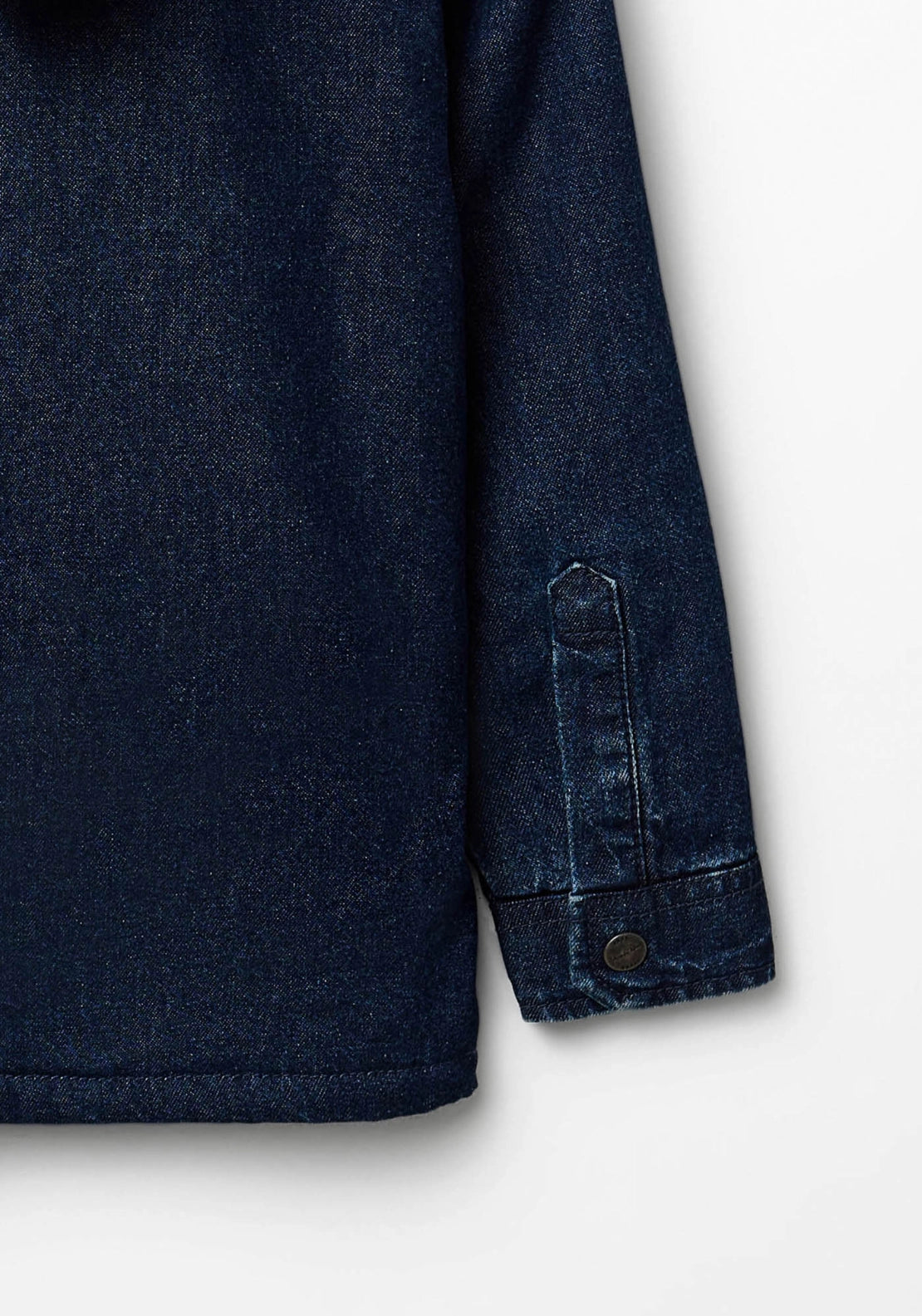 Hooded Denim Overshirt - Denim Dark Blue